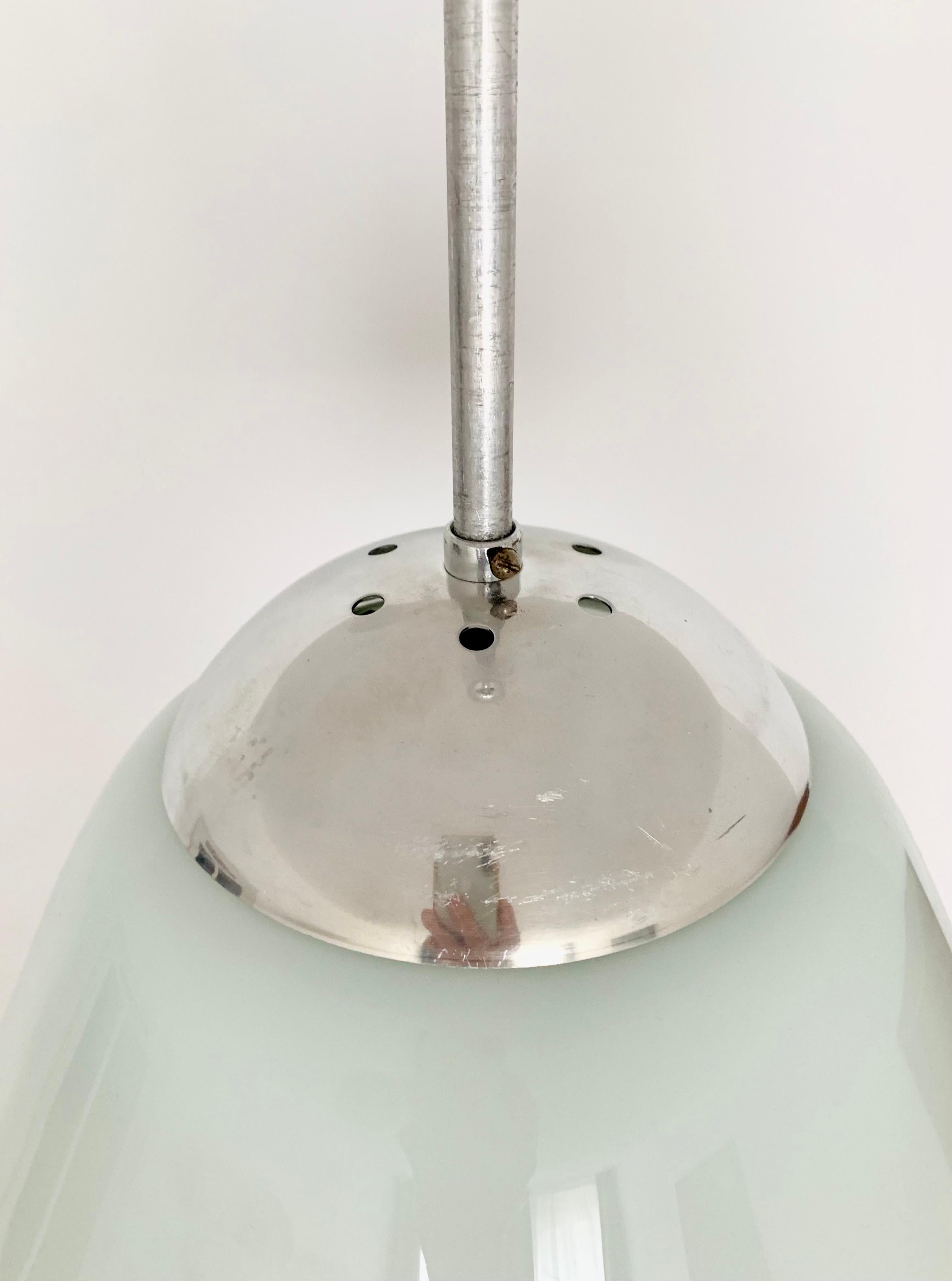 Glass Pendant Lamp by Wilhelm Wagenfeld for Peill and Putzler For Sale 1