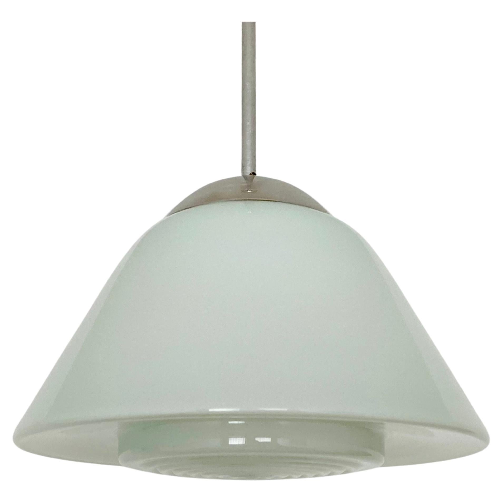 Glass Pendant Lamp by Wilhelm Wagenfeld for Peill and Putzler For Sale