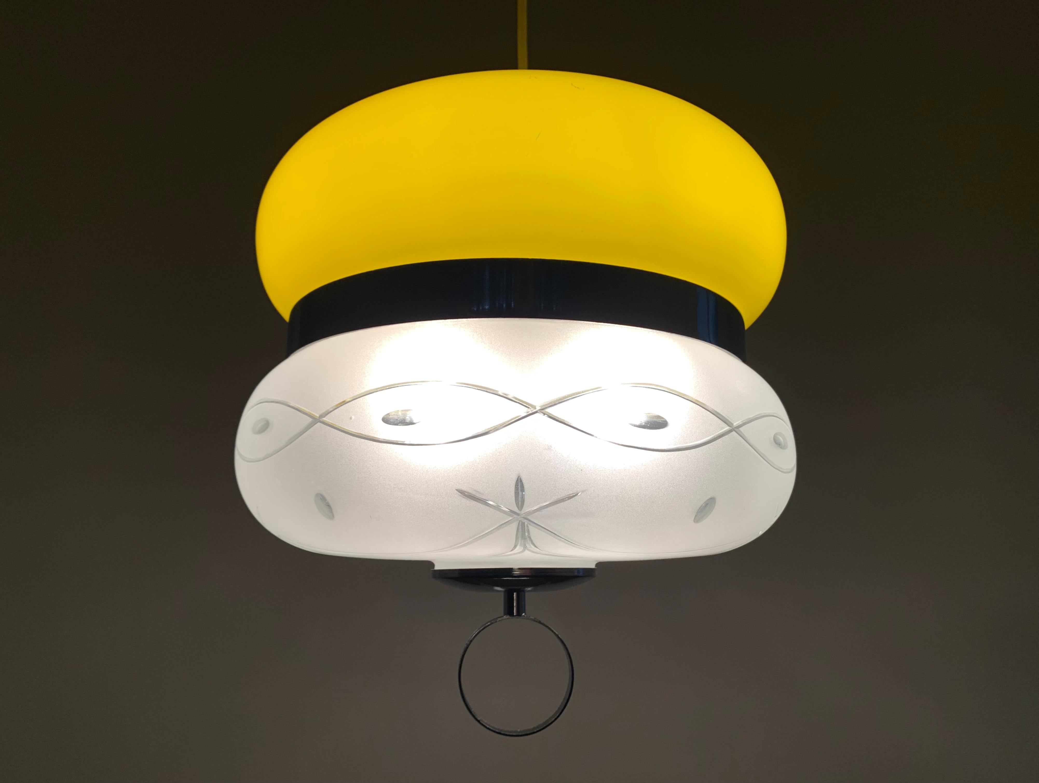 Glass Pendant Lamp For Sale 3