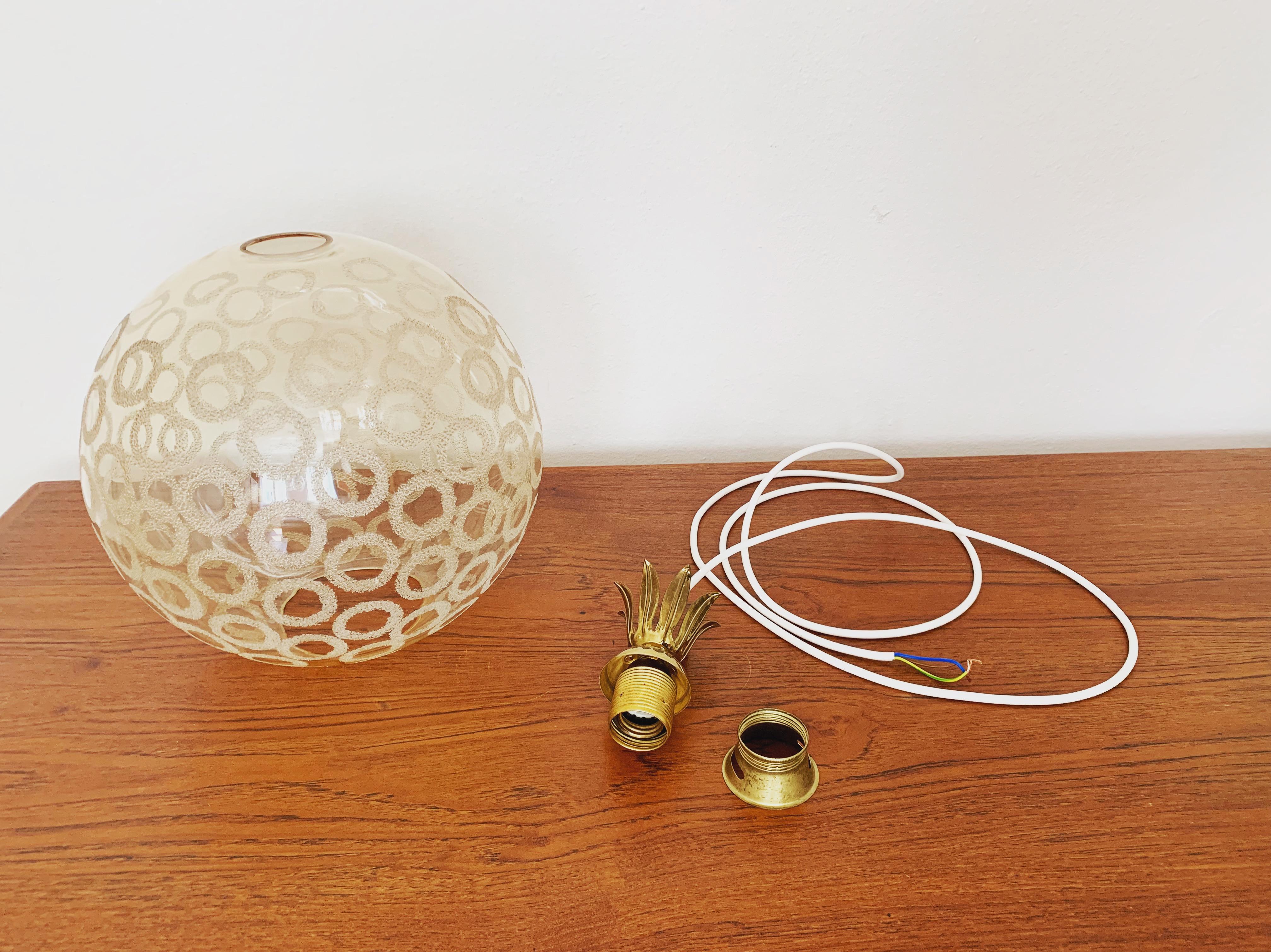 Glass Pendant Lamp For Sale 3