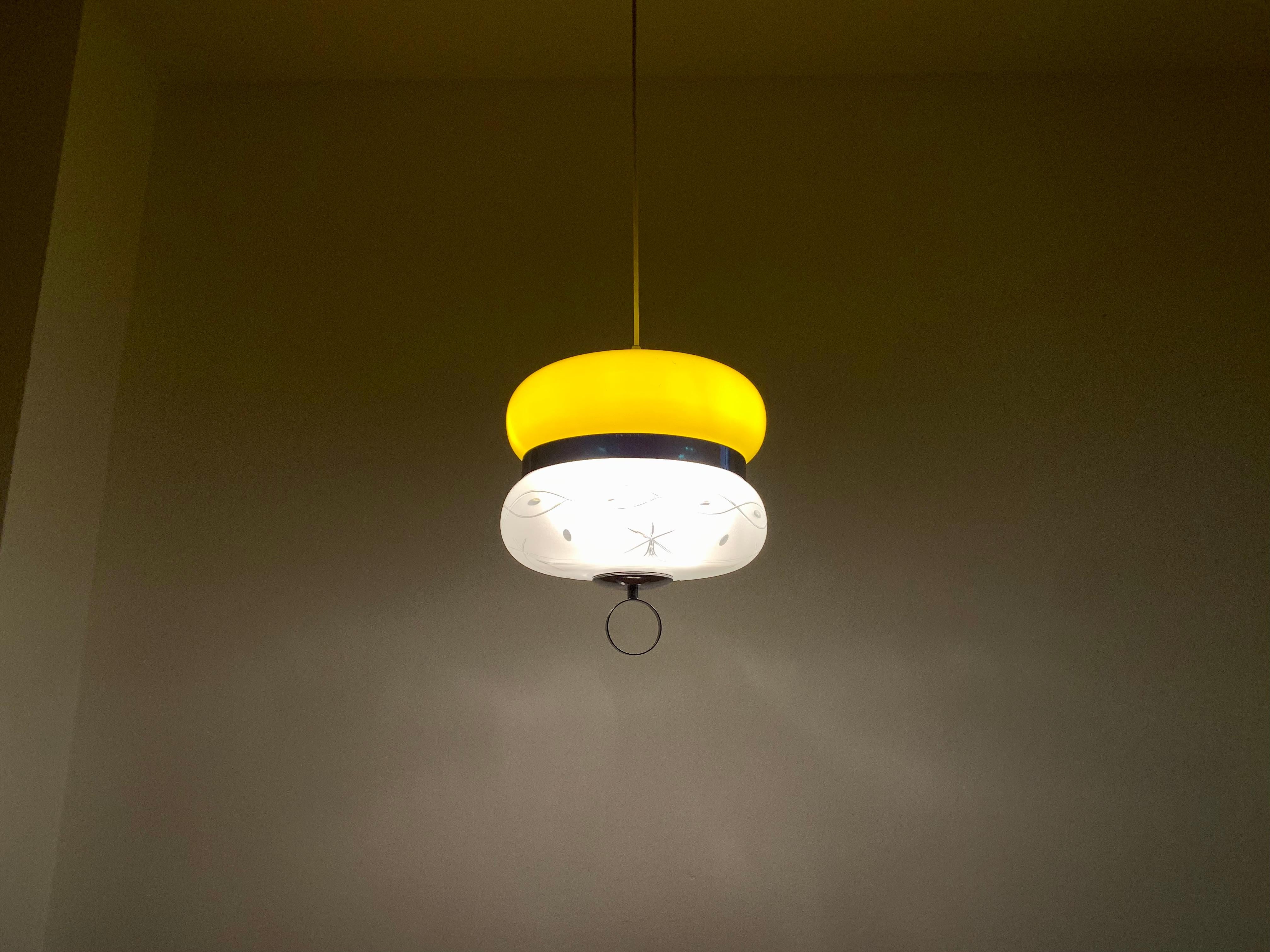 Glass Pendant Lamp For Sale 4