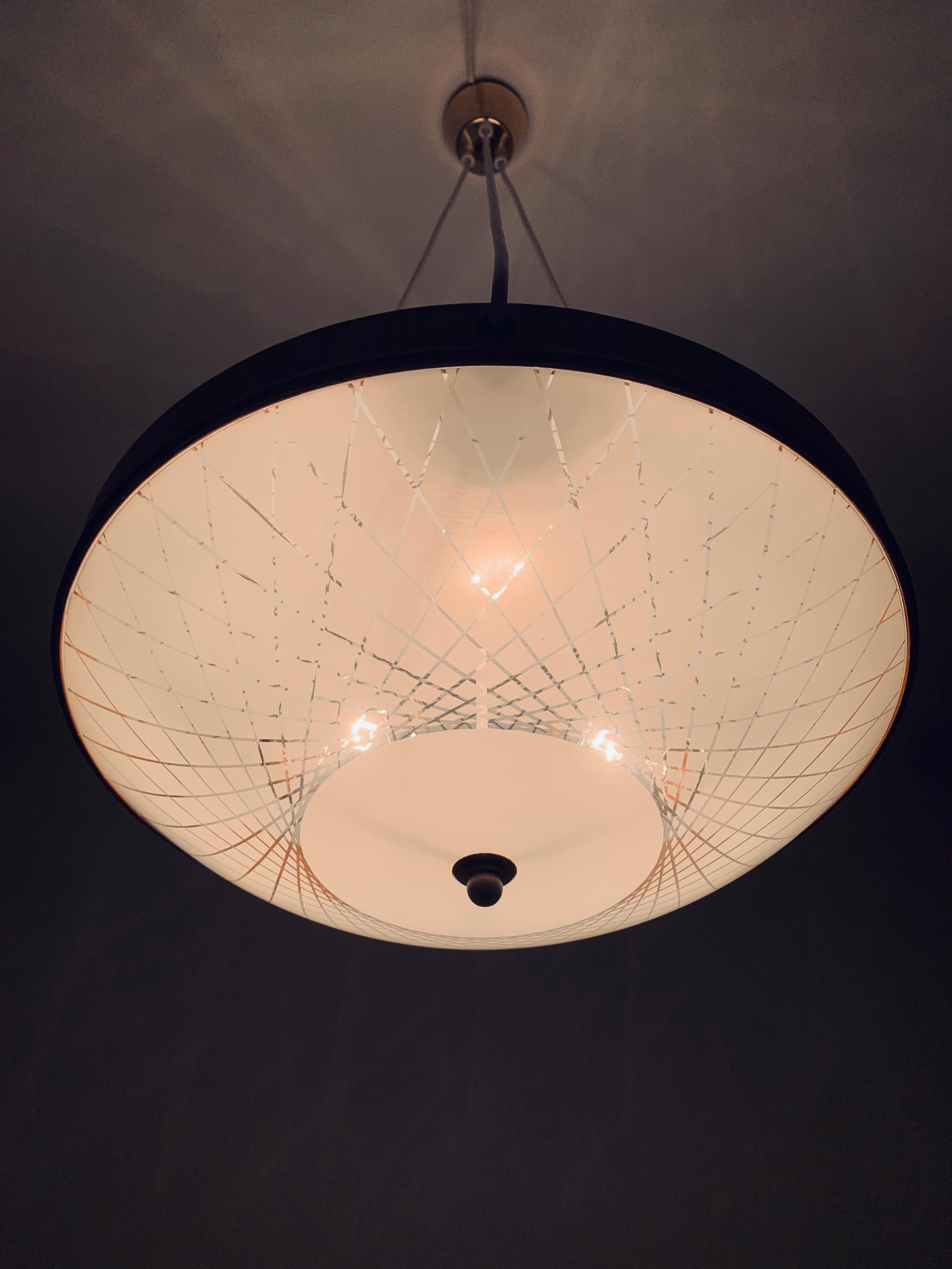 Lampada a sospensione in vetro in vendita 5