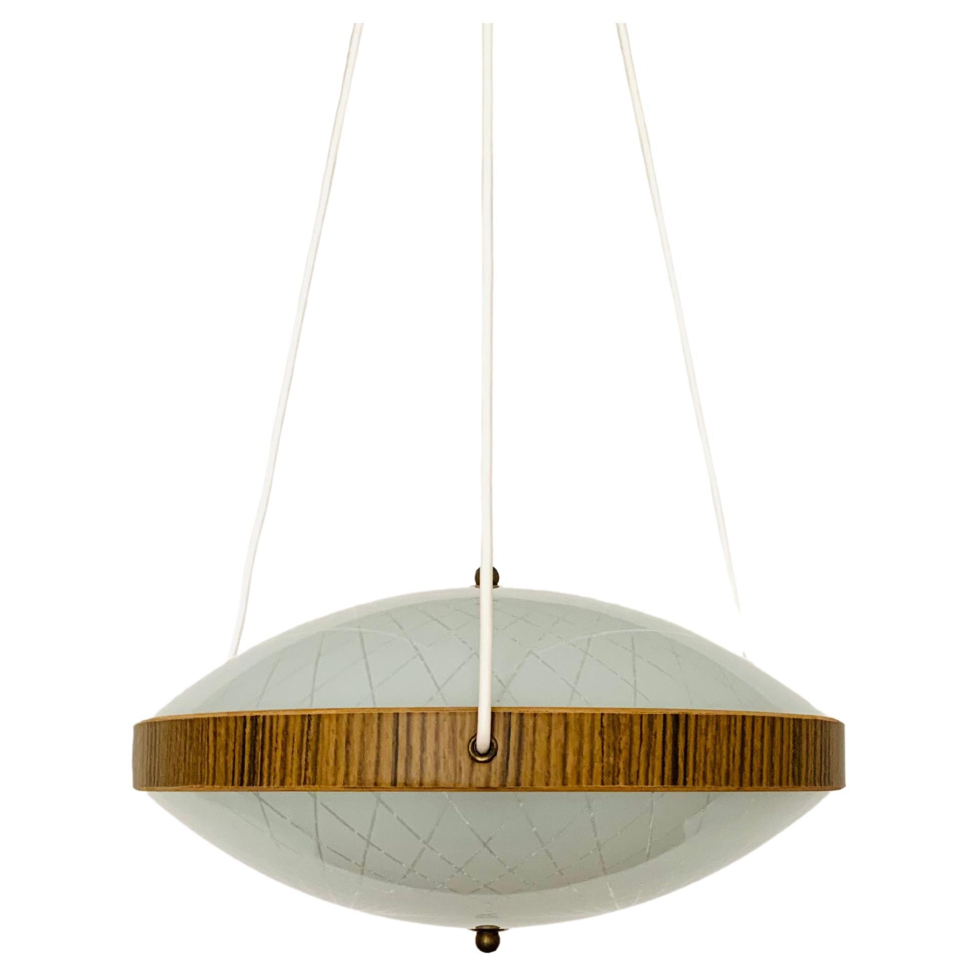 Glass Pendant Lamp For Sale