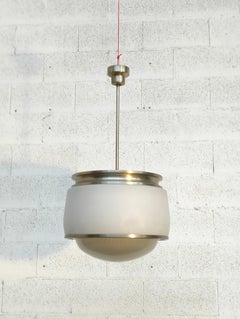 Glass Pendant Lamp “Kappa” Model by Sergio Mazza for Artemide 60s