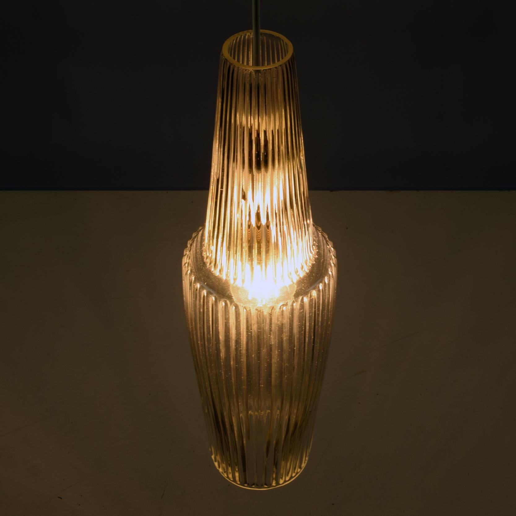 Glass Pendant Lamp 'Pisa' by Aloys Gangkofner for Peill & Putzler, 1950s In Good Condition For Sale In London, GB