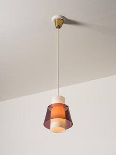 Lampada a sospensione in vetro, Stockmann, Finlandia, anni '50