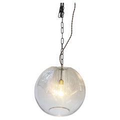 Glass pendant light by Peil and Putzler, 1970s