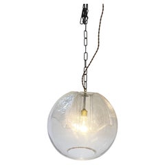 Retro Glass pendant light by Peil and Putzler, 1970s