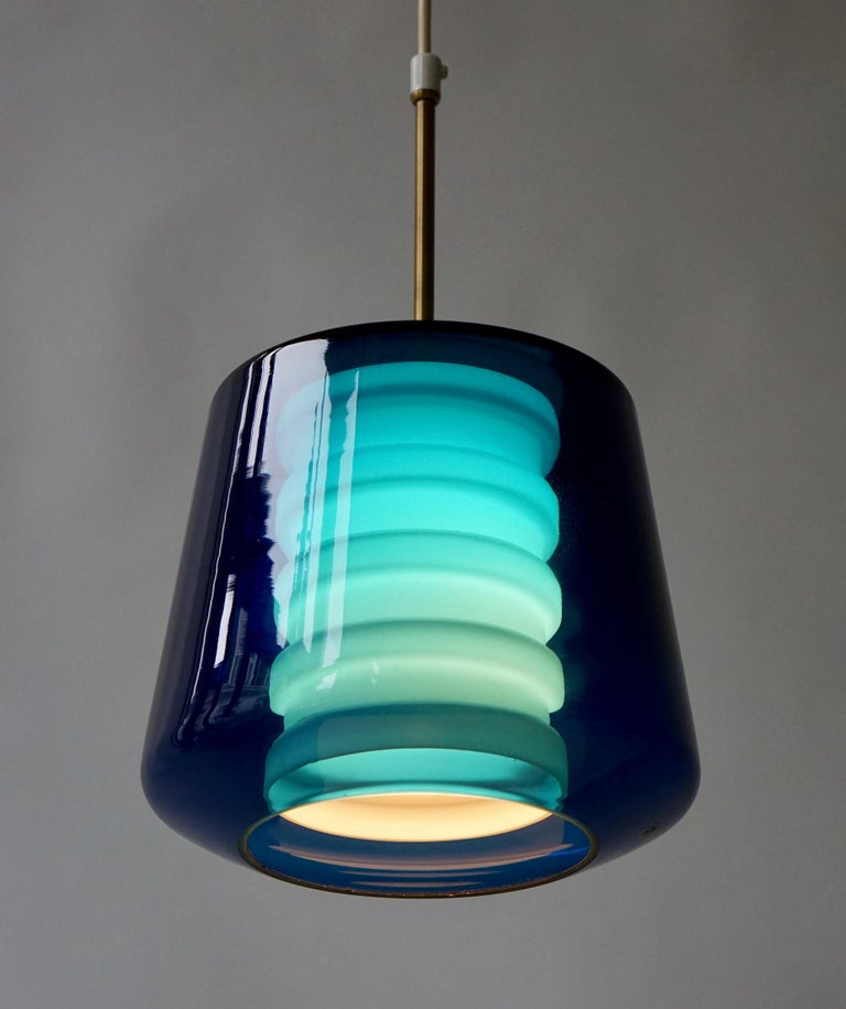 Glass Pendant Light,Sweden For Sale 1