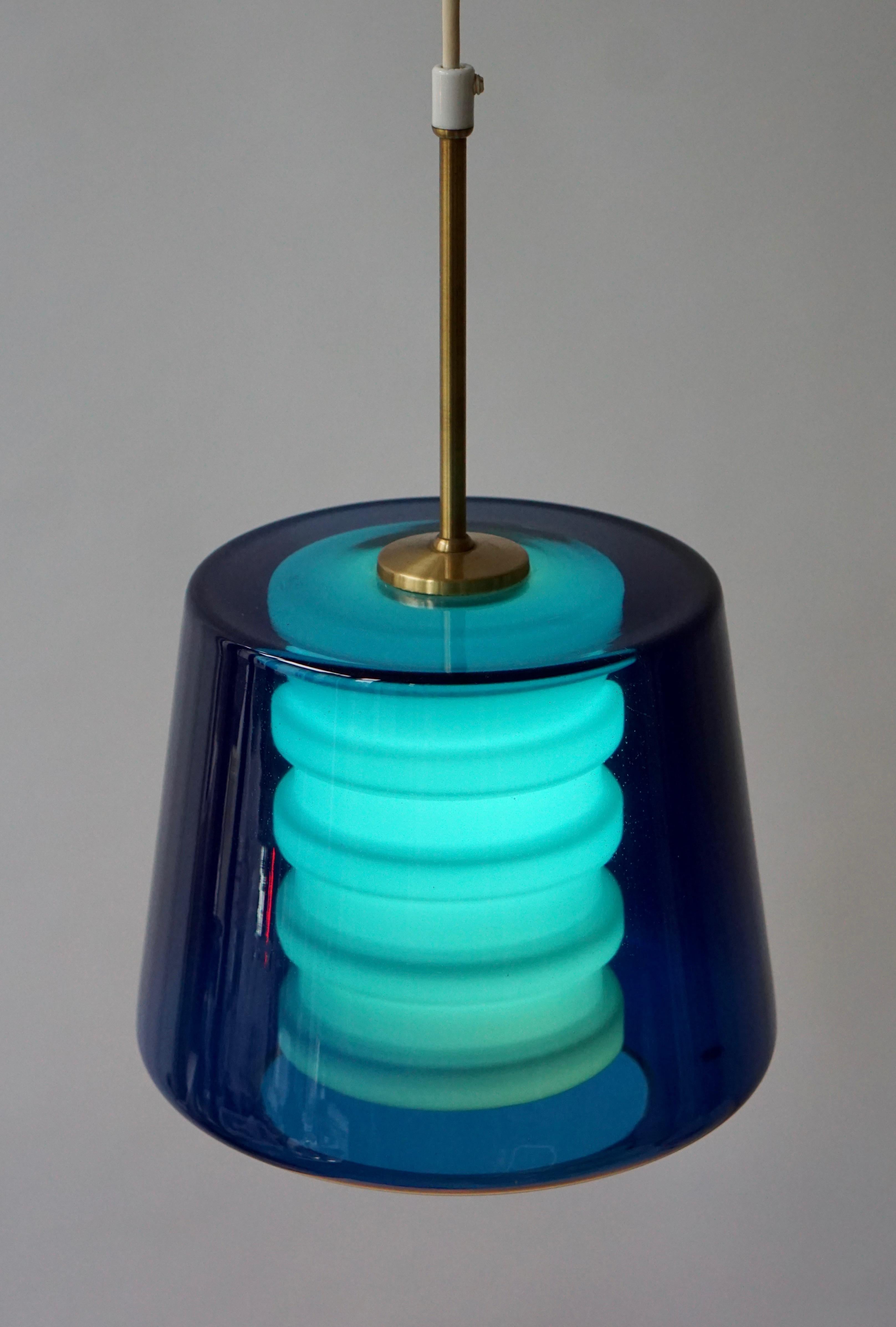 Glass Pendant Light, Sweden For Sale 2
