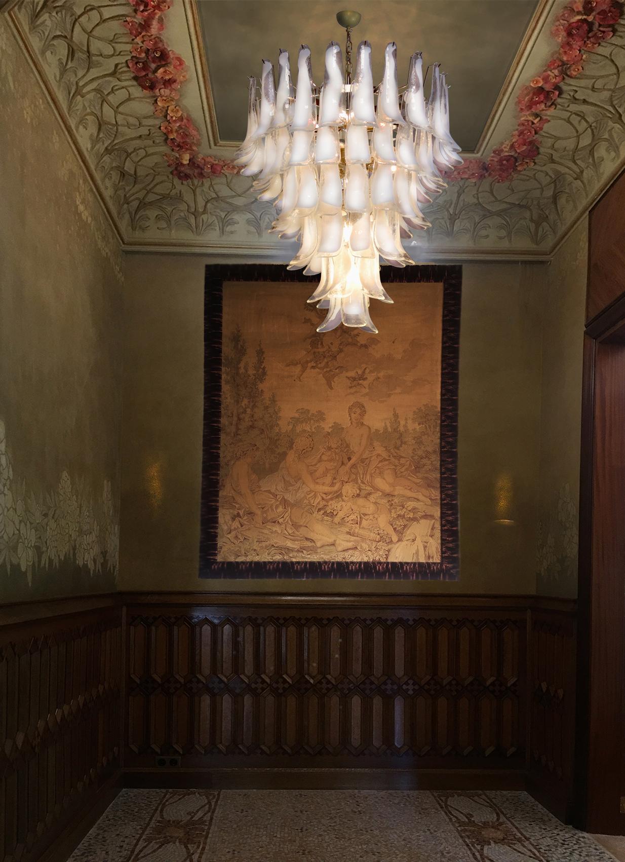 Lampadario a petali in vetro, Murano in vendita 2