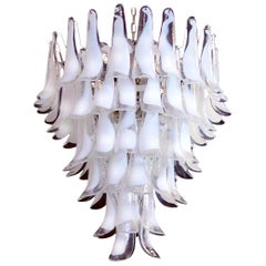 Glass Petal Chandelier, Murano