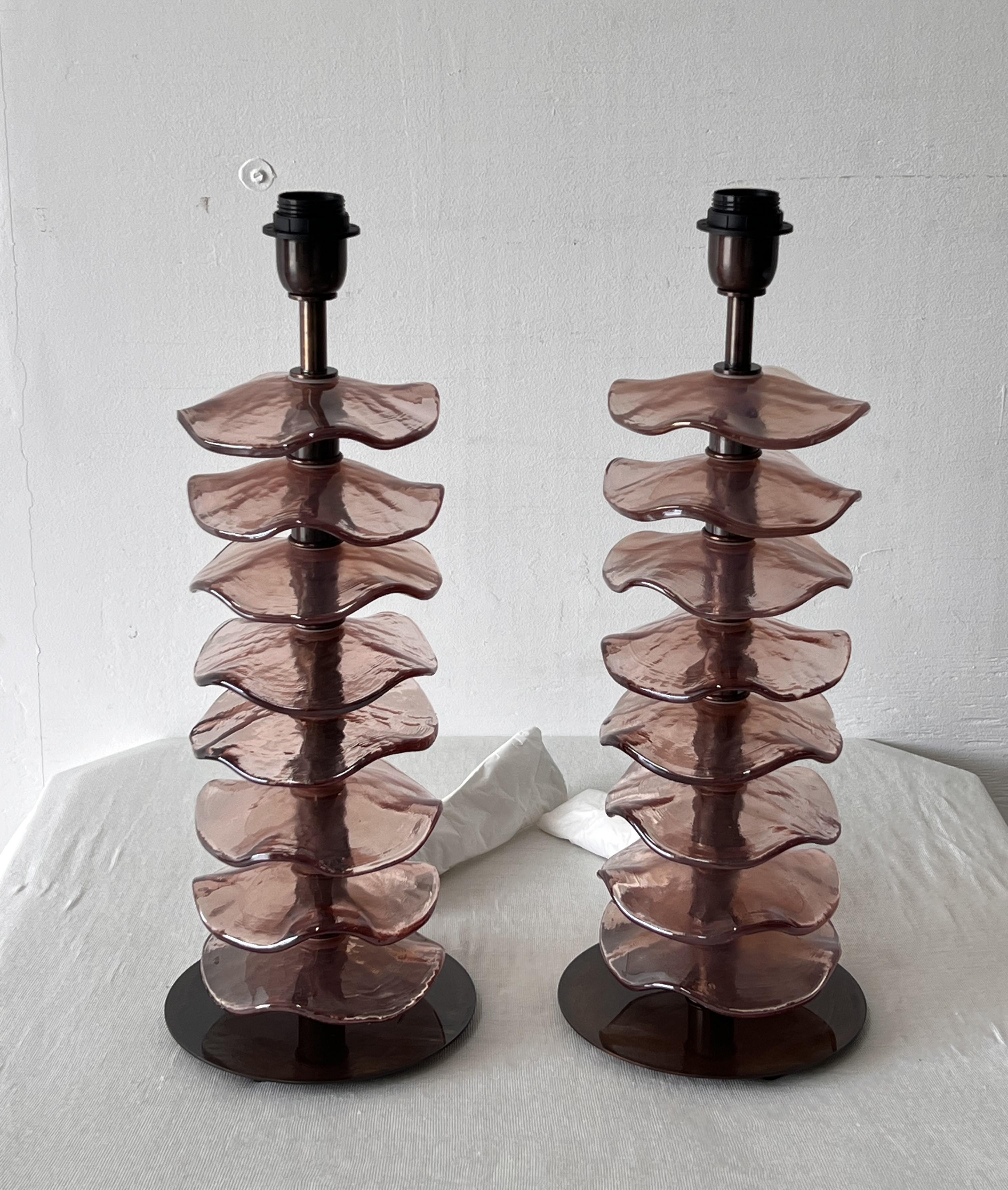 XXI secolo e contemporaneo Lampade da tavolo in vetro 