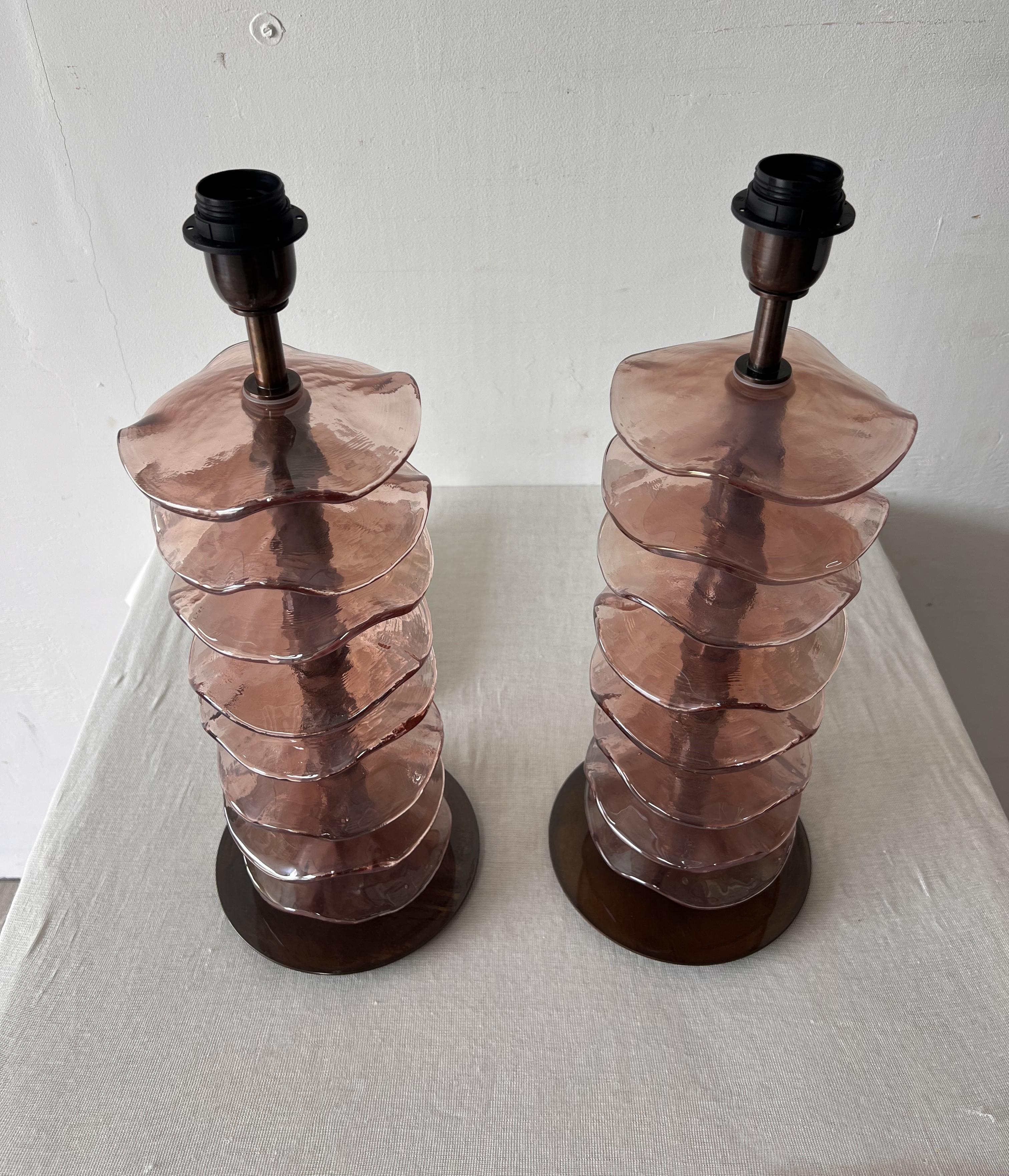 Lampade da tavolo in vetro 