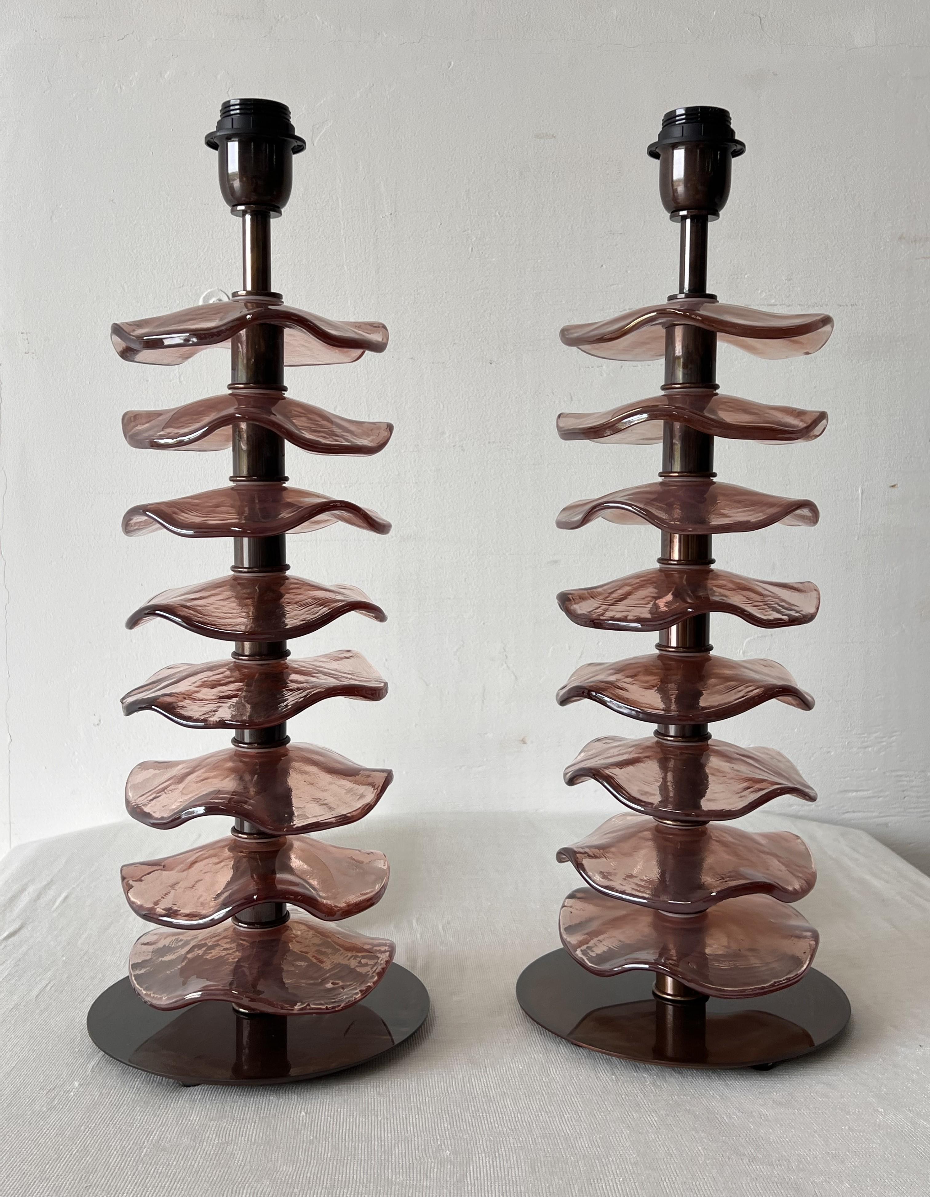 Lampade da tavolo in vetro 