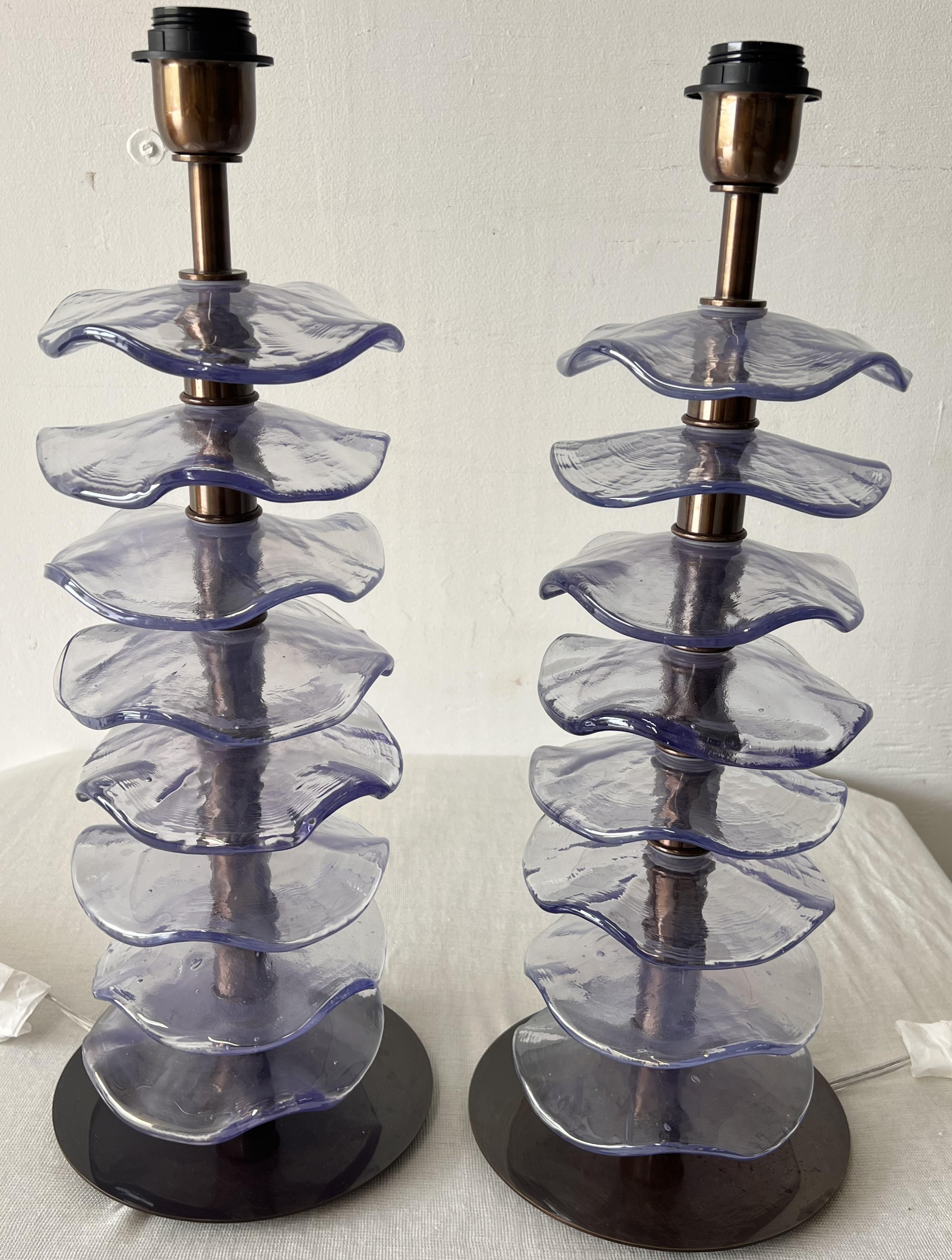 Lampade da tavolo in vetro 