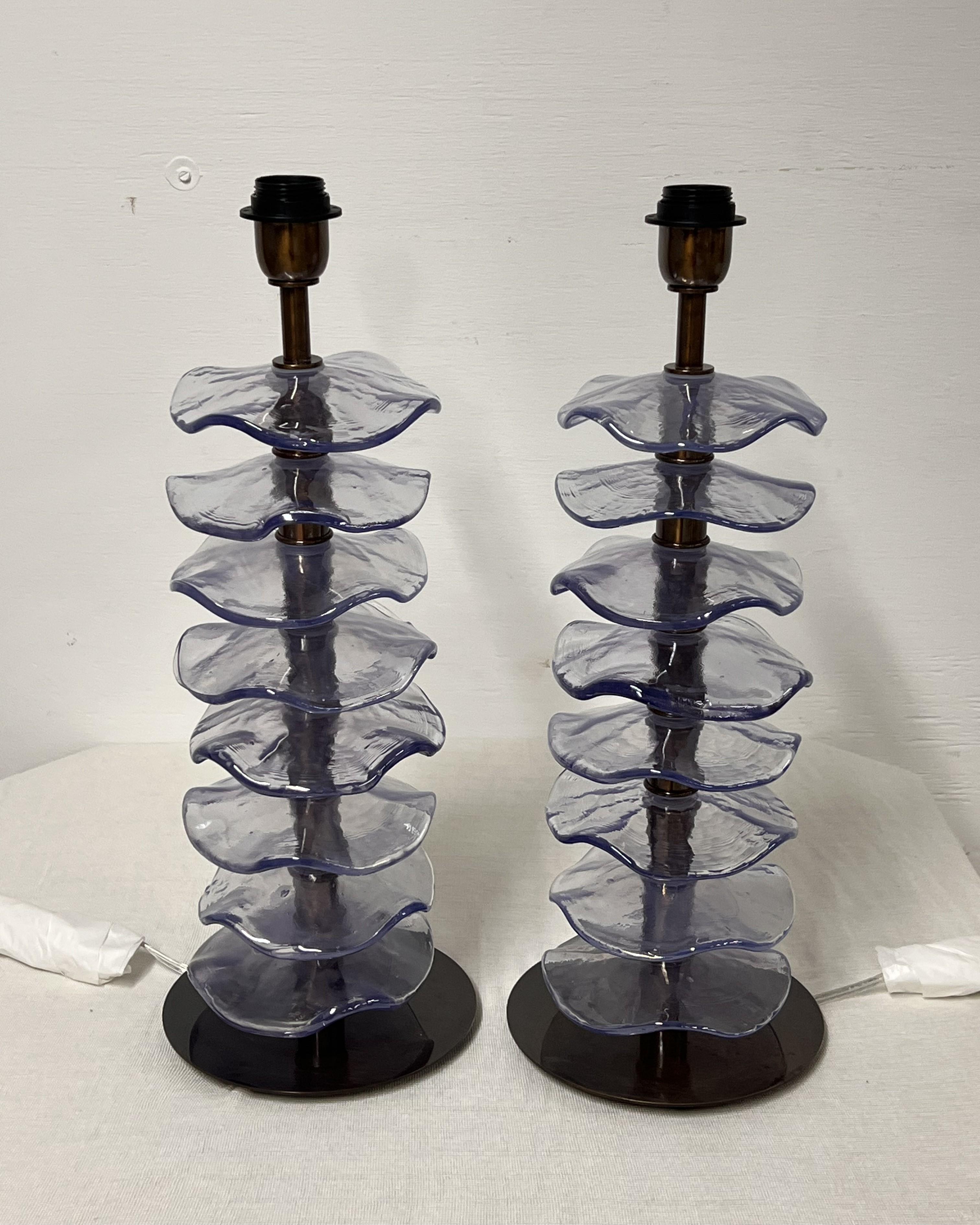 Lampade da tavolo in vetro 