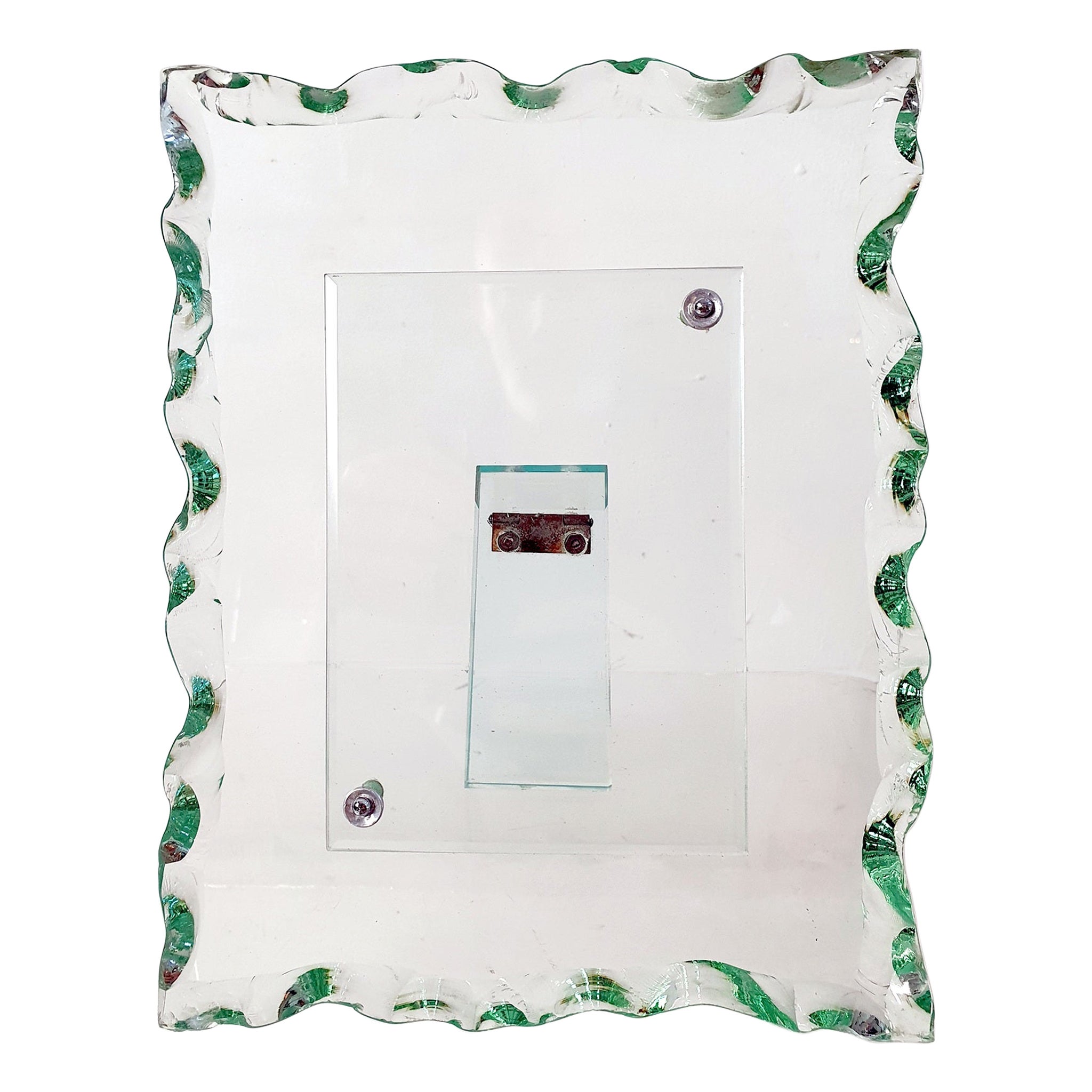 Glass Photo Frame attributed to Pietro Chiesa for Fontana Arte, Italy, 1940s