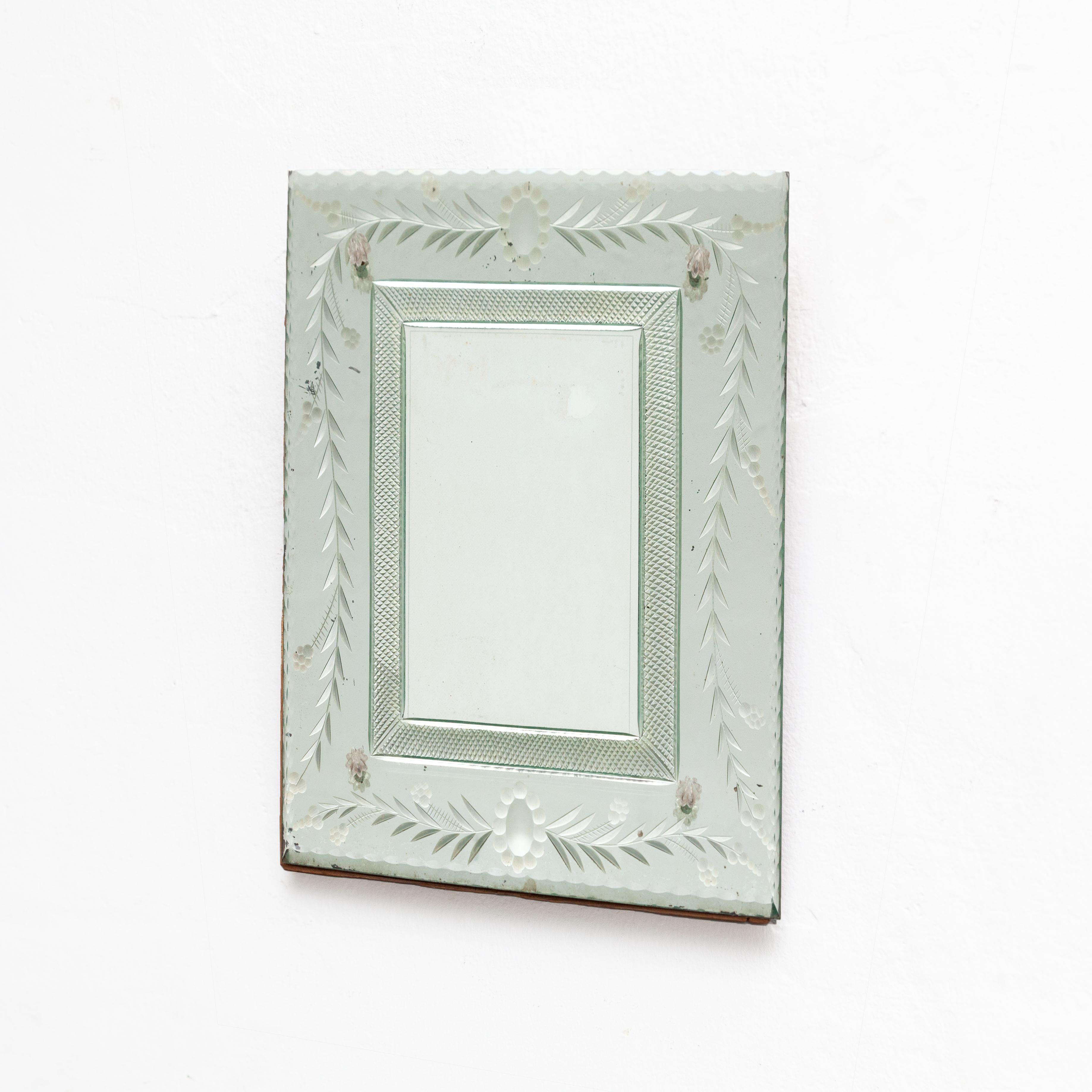 Mid-Century Modern Glass Picture Frame, circa 1950