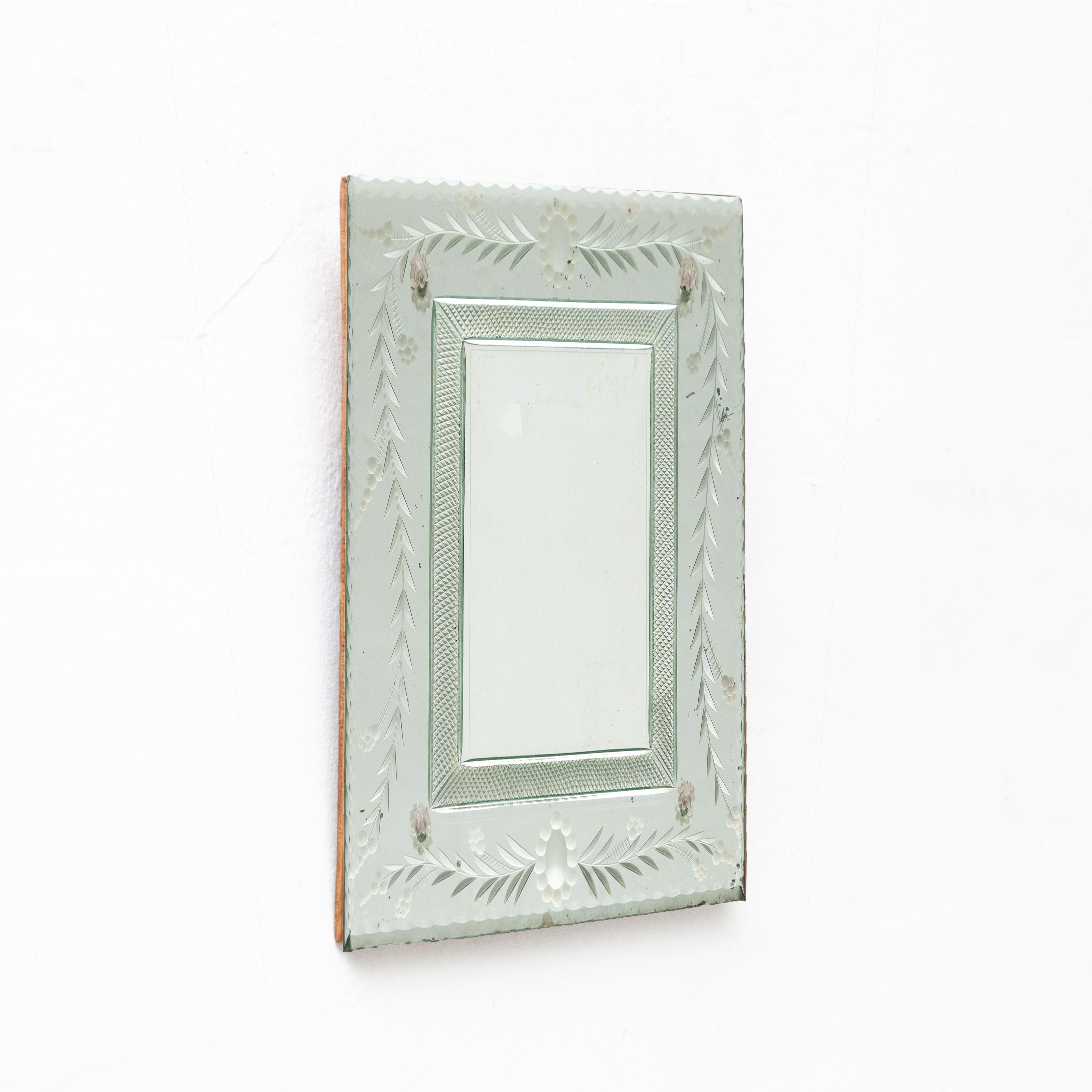 Glass Picture Frame, circa 1950 In Good Condition In Barcelona, Barcelona