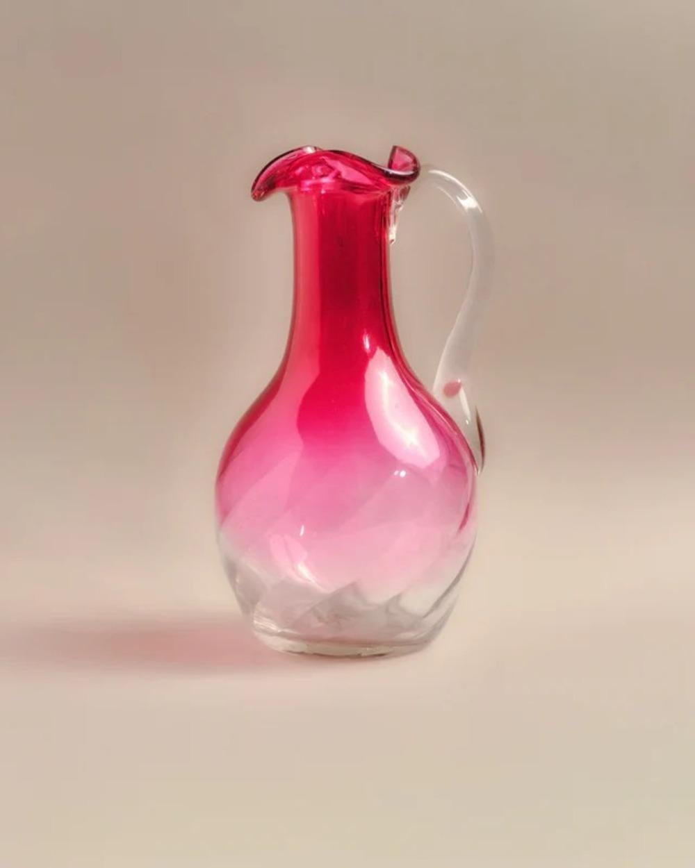 Glaskrug, 1970er Jahre im Zustand „Gut“ im Angebot in PARIS, FR