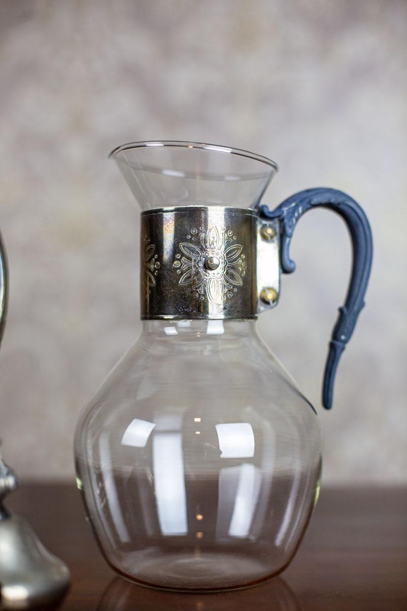 Glass Pitcher from the 1930s with a Gorham Heater 3