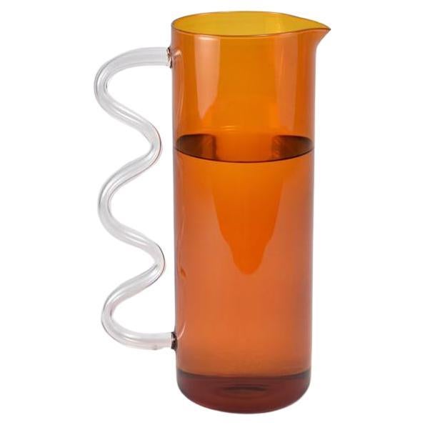 Cane Handled Glass Pitcher at 1stDibs