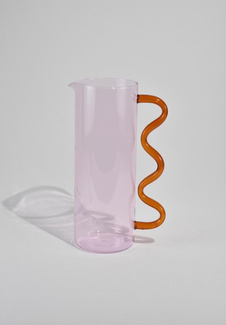 glass jug with handle