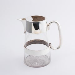 Glass Pitcher in the Manner of Christopher Dresser, circa 1920