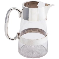 Glass Pitcher in the Manner of Christopher Dresser, circa 1920