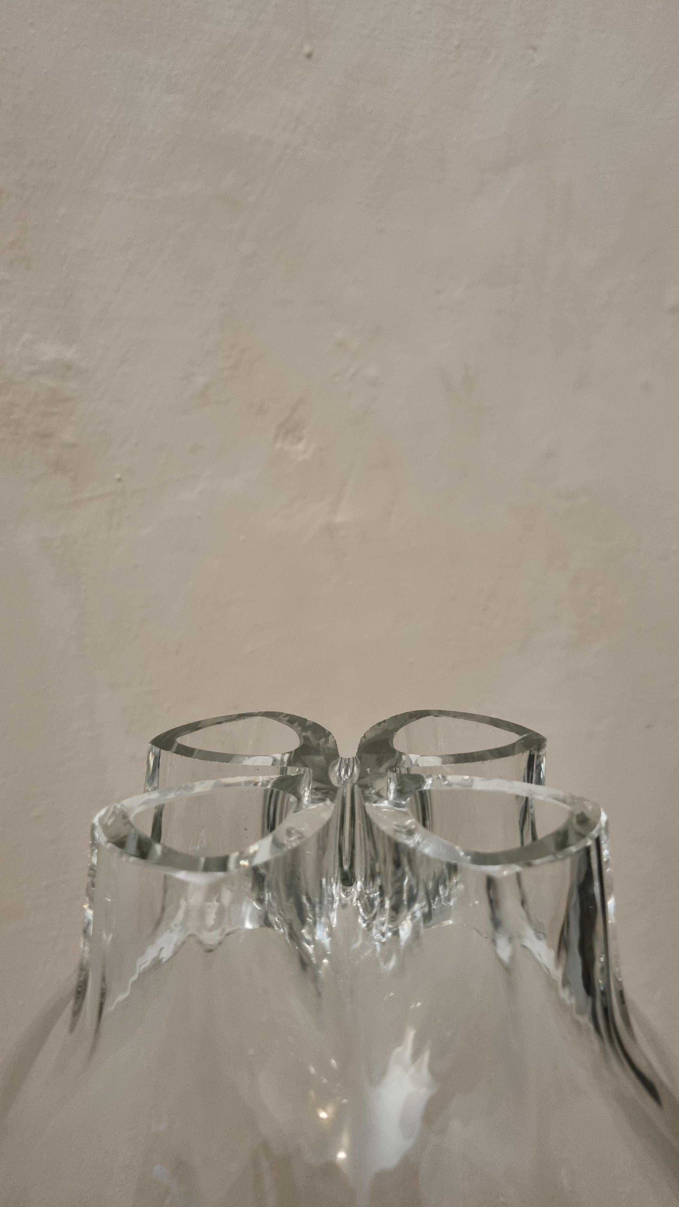 Mid-Century Modern Glass planter made by Alfredo Barbini for Vetreria Barbini Murano, 70s For Sale