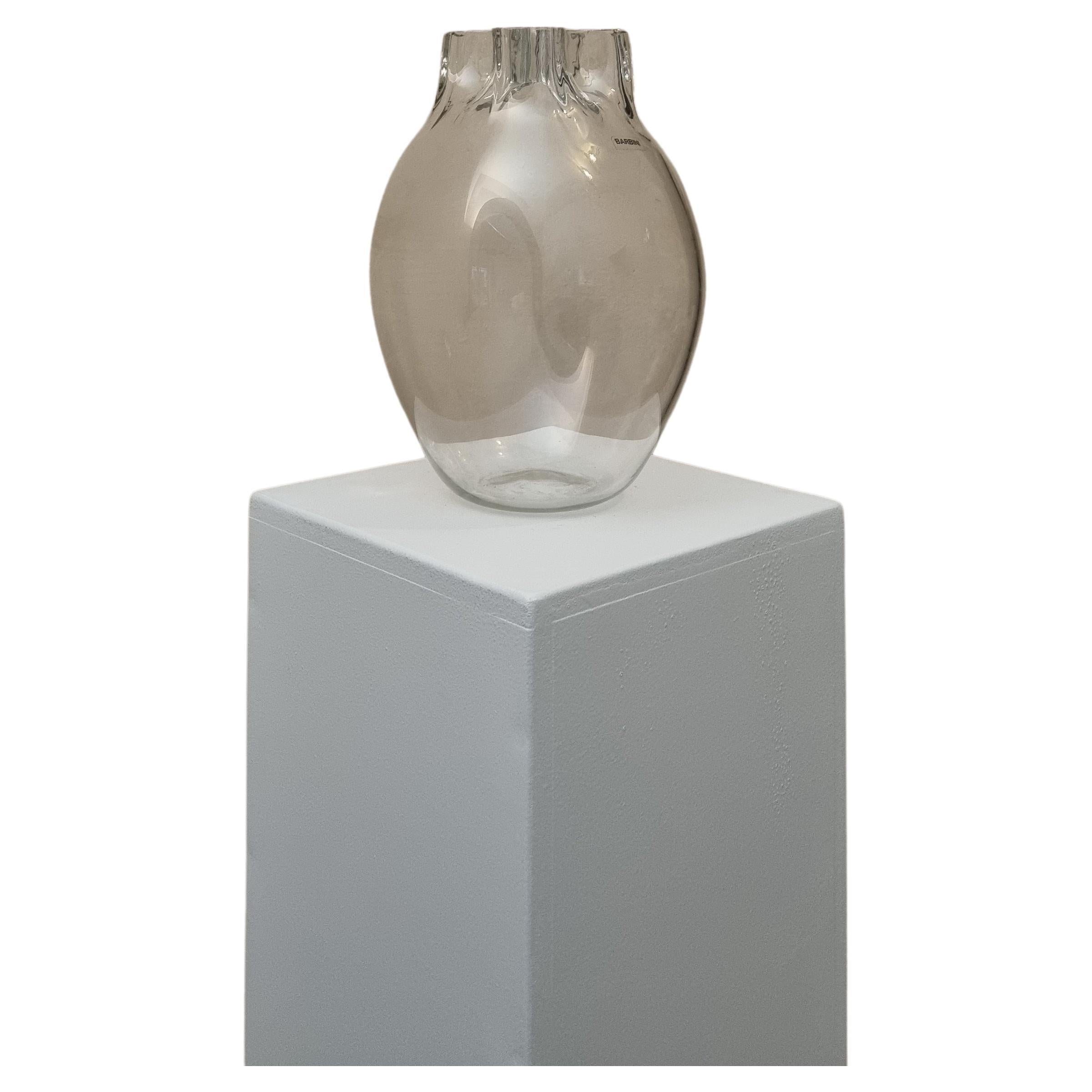 Glass planter made by Alfredo Barbini for Vetreria Barbini Murano, 70s For Sale