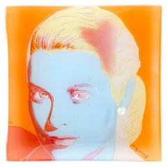 Piatto in vetro di Andy Warhol per Rosenthal Studio