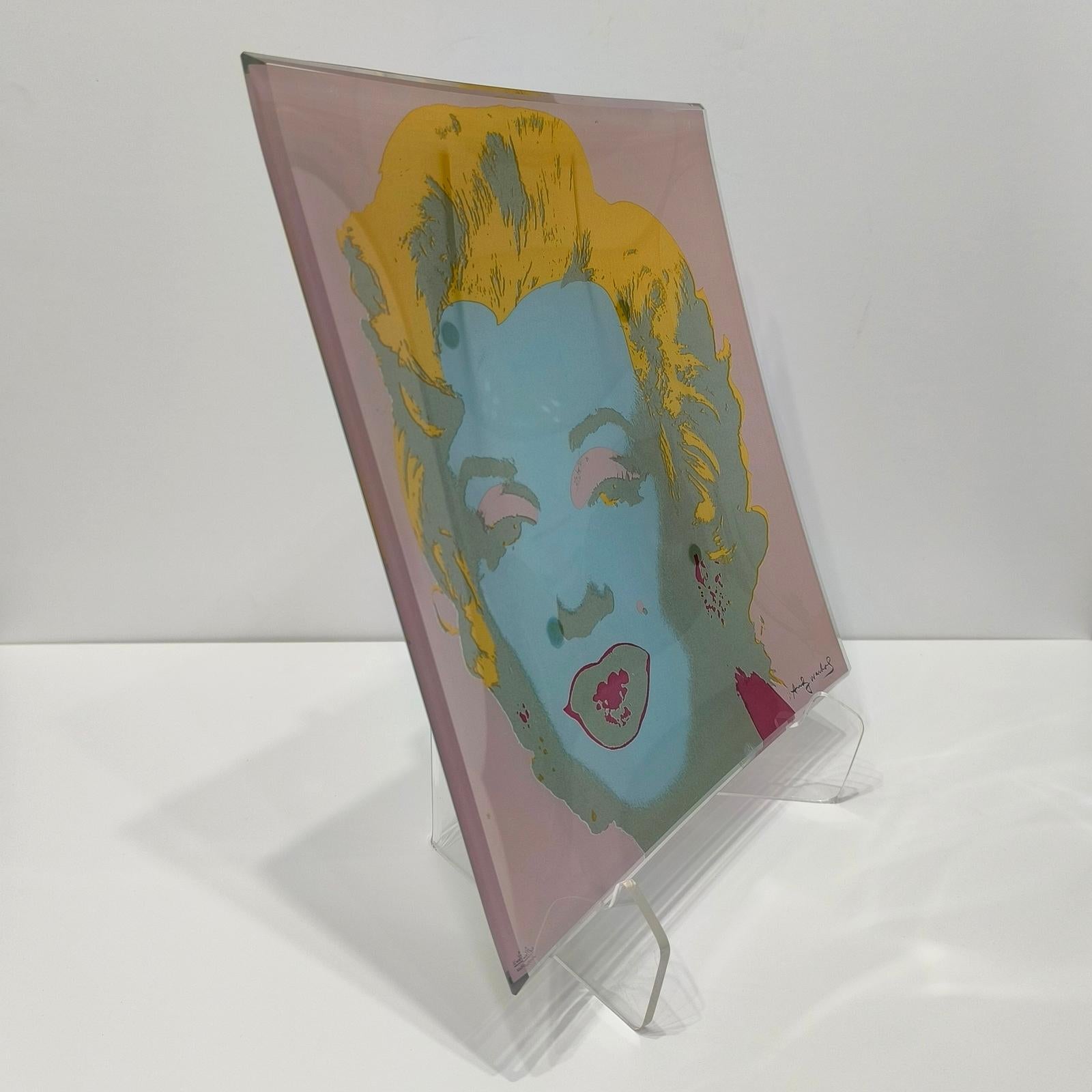 Tedesco Marilyn Monroe in vetro di Andy Warhol, Linee Studio Rosenthal, anni '90 in vendita