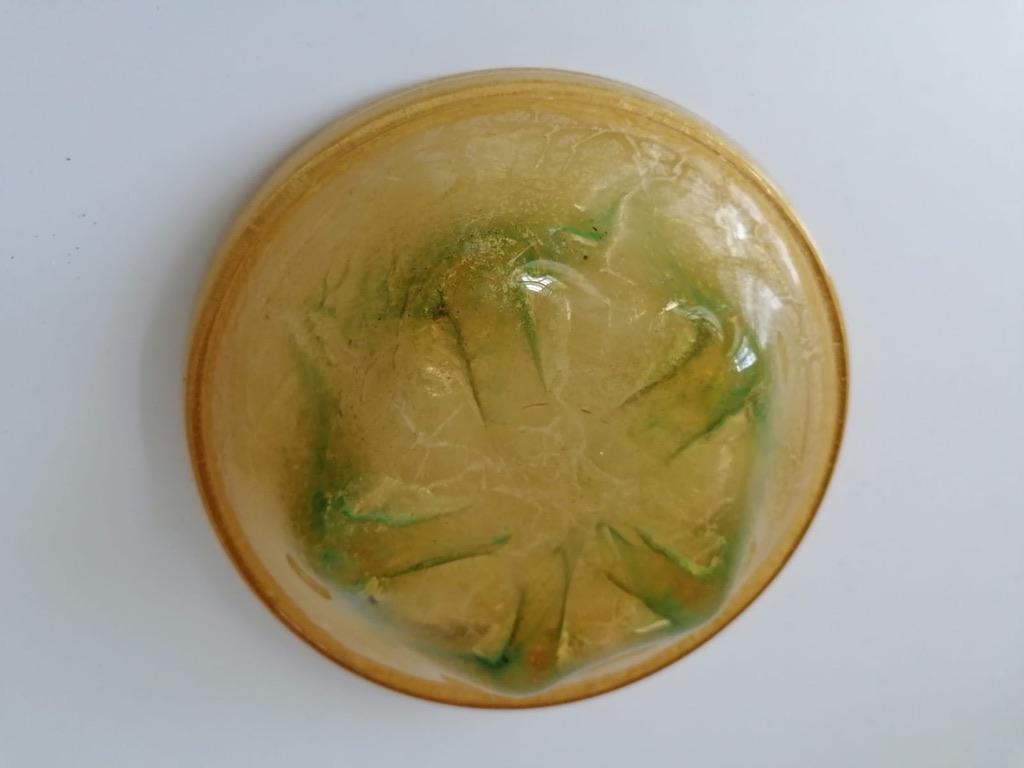 German Glass Platter by Karl Wiedmann for WMF Ikora For Sale