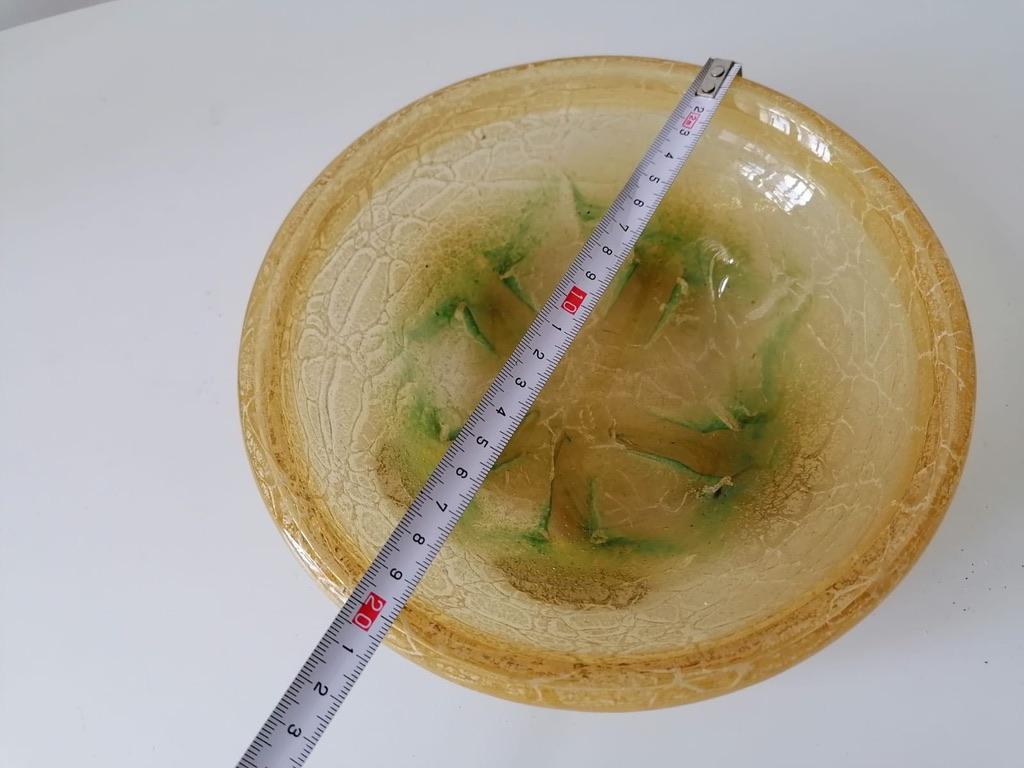 German Glass Platter by Karl Wiedmann for WMF Ikora For Sale