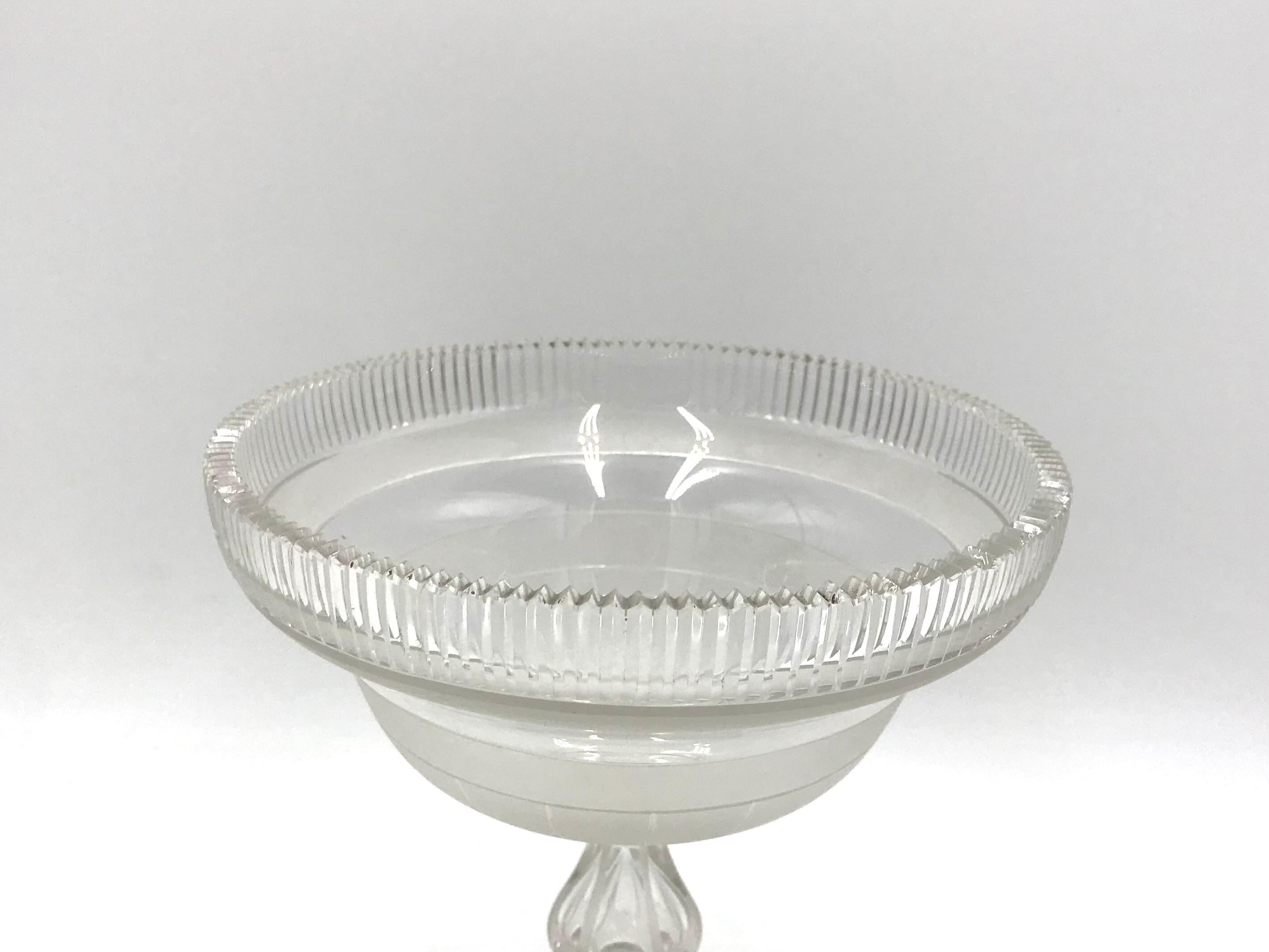 Glass Platter, Poland, 1960s In Good Condition For Sale In Chorzów, PL