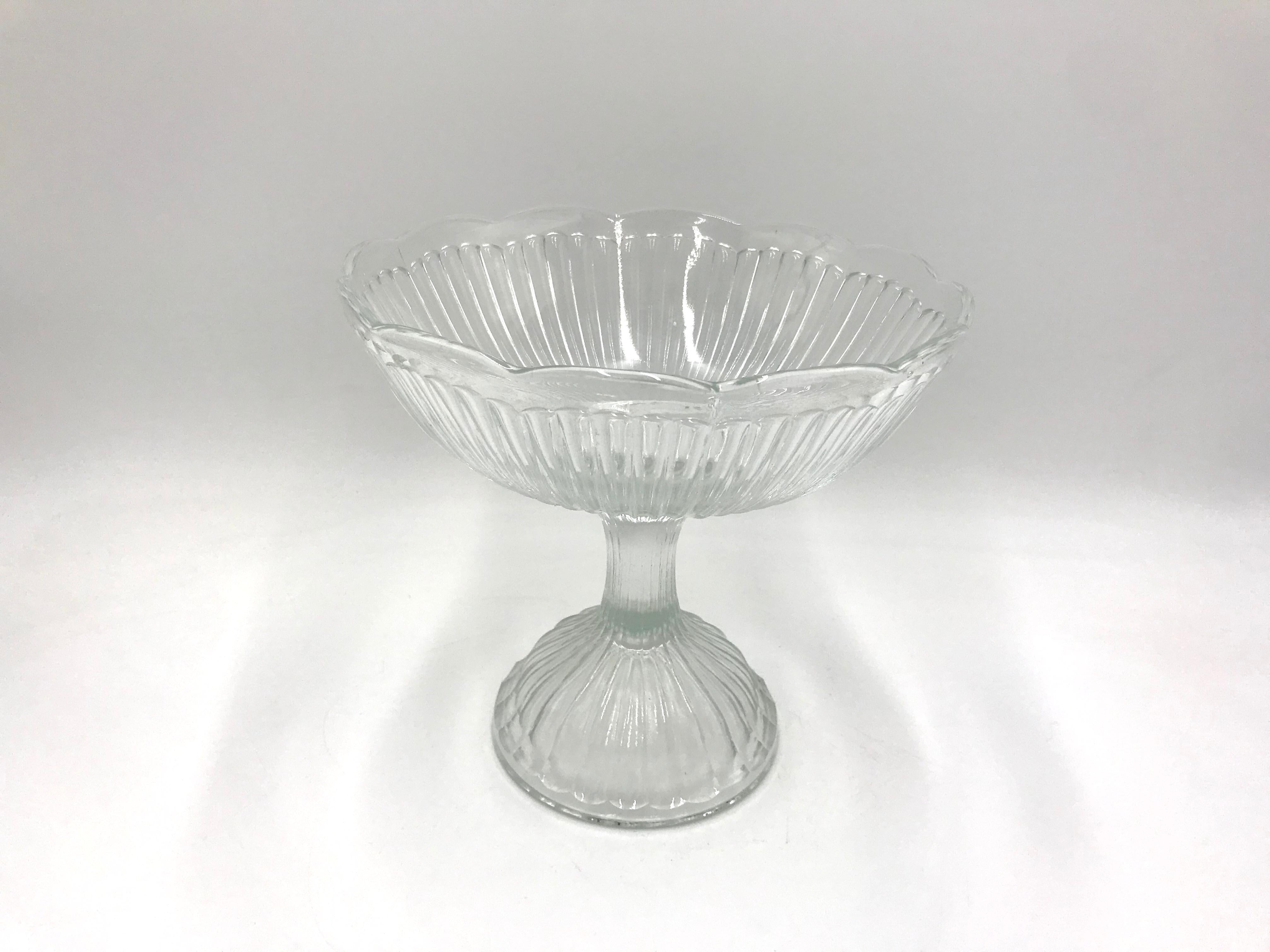 Mid-20th Century Glass Platter, Poland, 1960s For Sale