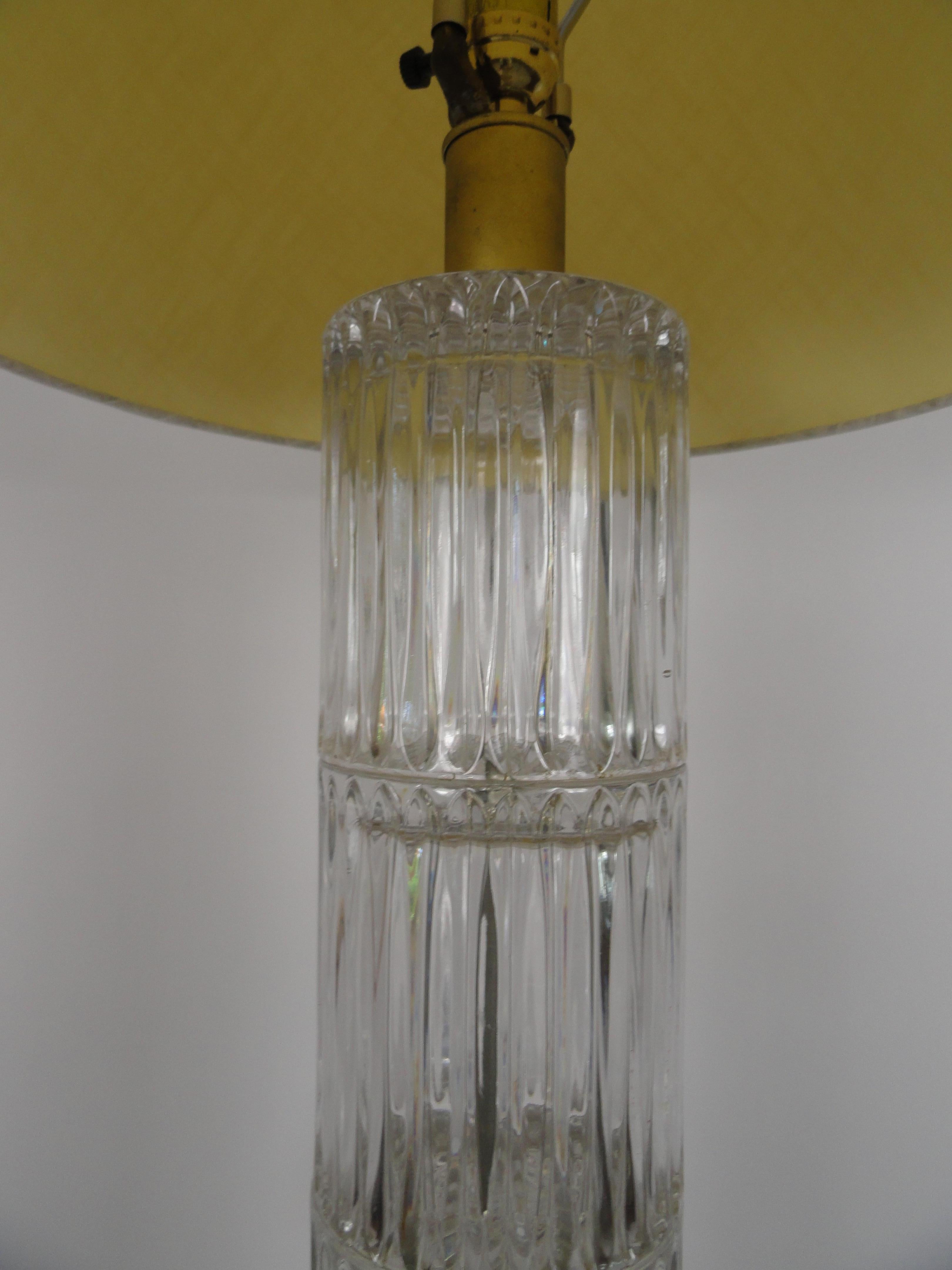 Glass Pole Lamp In Good Condition For Sale In West Palm Beach, FL