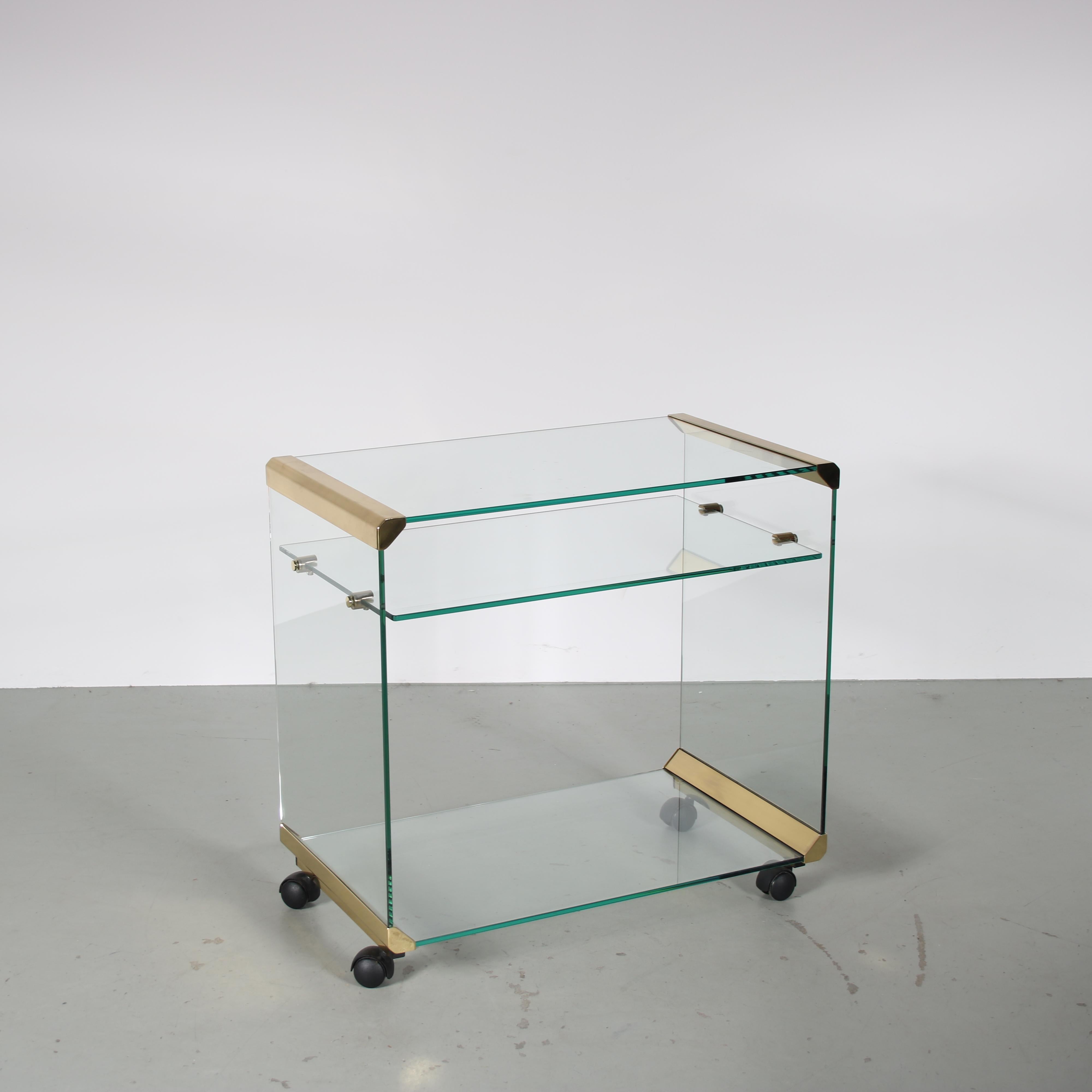 Glass President’s Desk by Galotti & Radice, Italy 1970 11