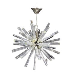 Retro Glass Prism Sputnik Chandelier