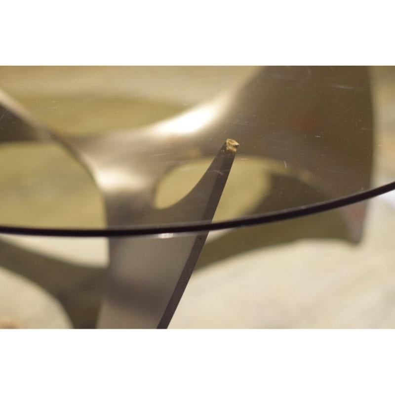 Mesa baja de hélice de cristal de Knut Hesterberg para Ronald Schmidt, 1967 en venta 6