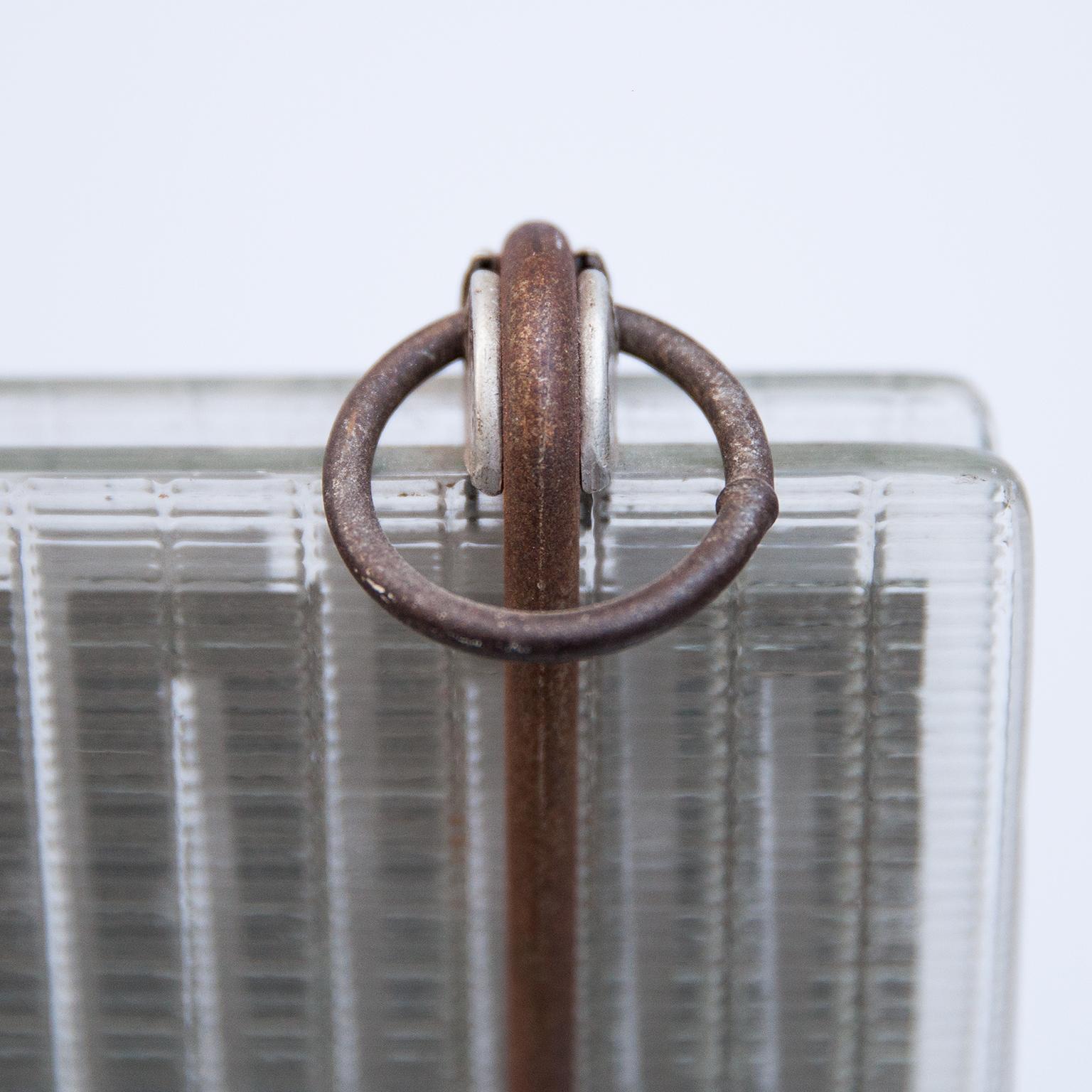 Mid-20th Century Glass Radiator by Rene-Andre Coulon for Saint-Goban, France, 1937 For Sale