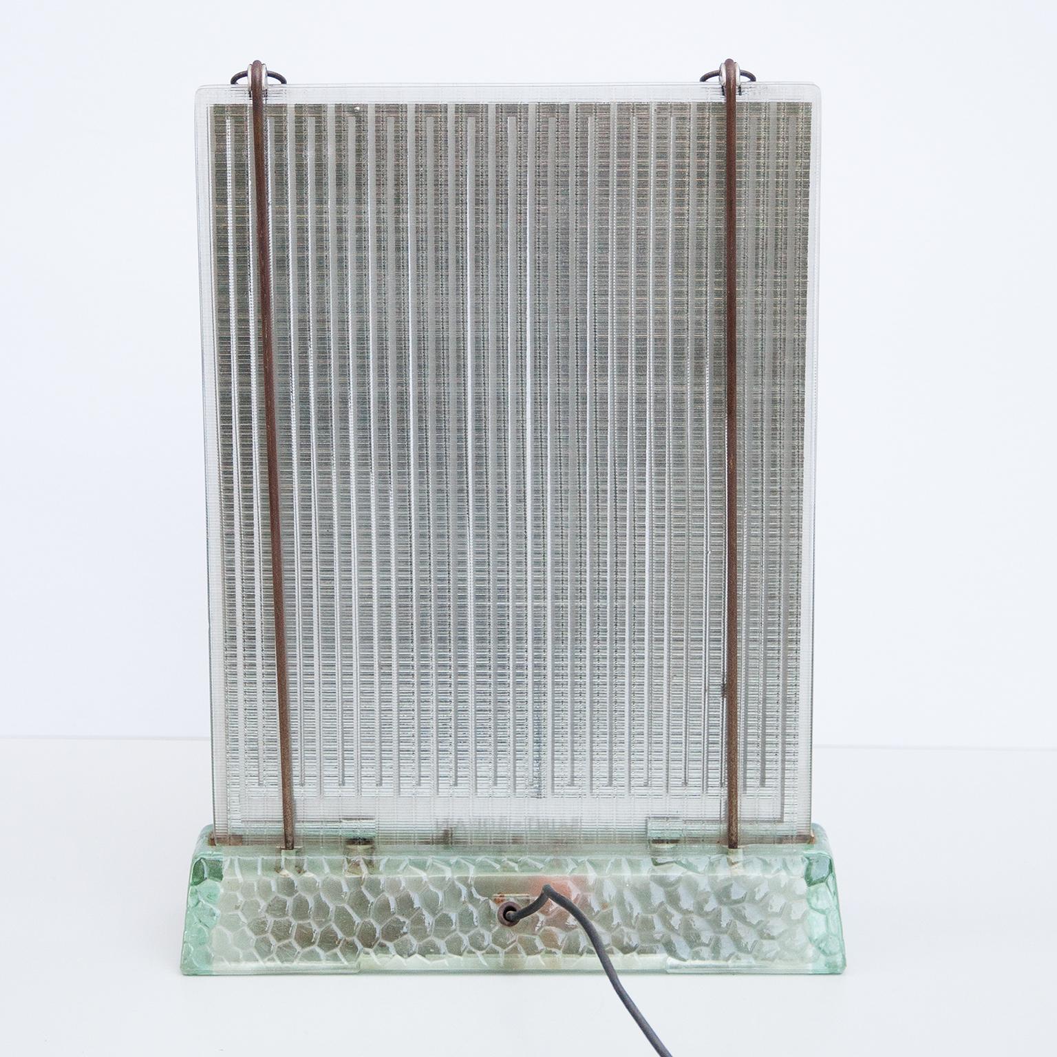 Glass Radiator by Rene-Andre Coulon for Saint-Goban, France, 1937 For Sale 1