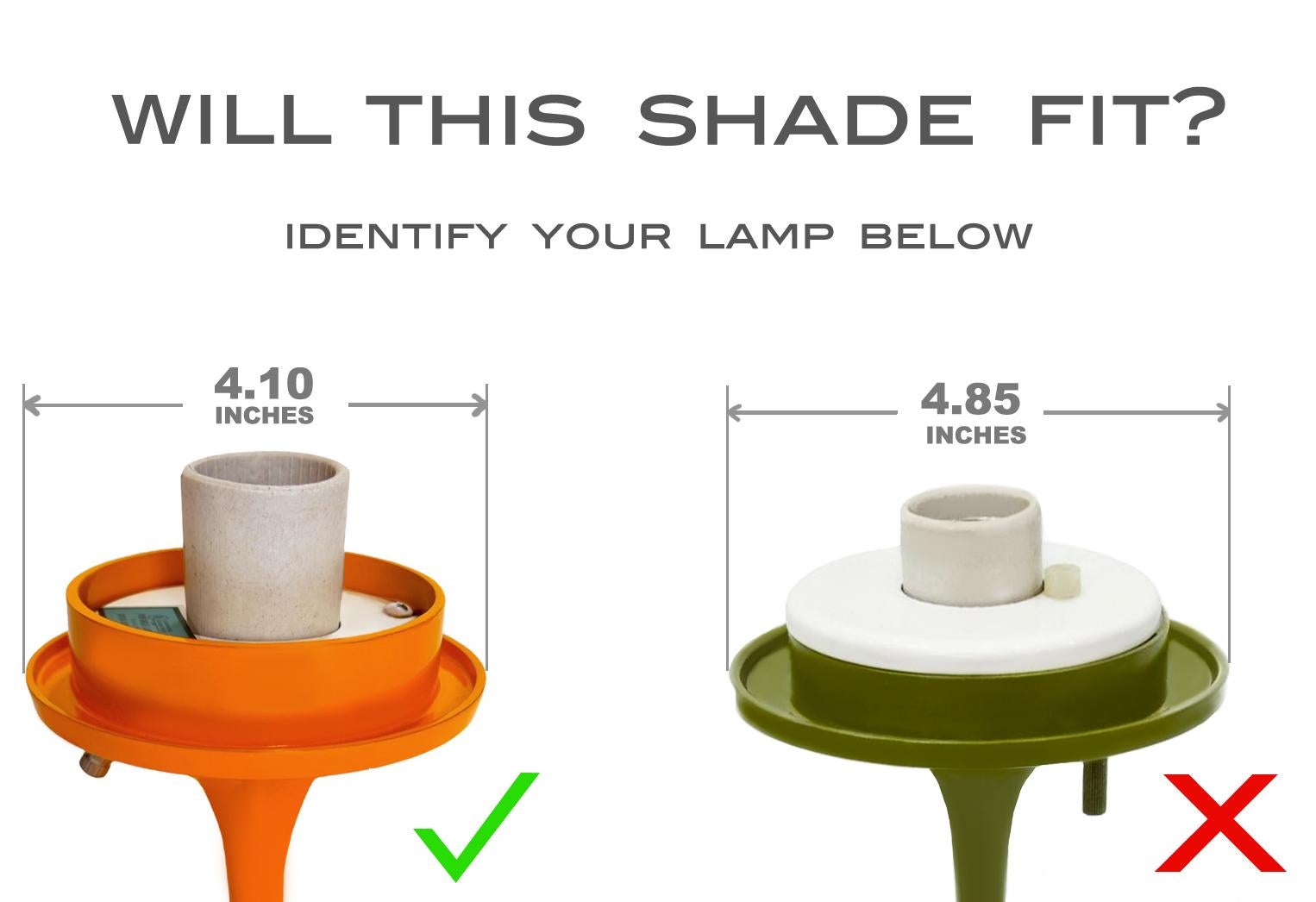 An exact replacement shade to fit your Laurel lamp. Fits most model lamps as shown. Hole / Opening is 3.5 inches in diameter. The finish is acid etched opal white glass. Disperses light evenly with a warm vintage glow. 