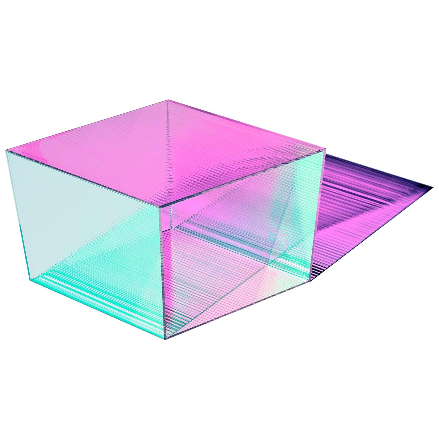 Glass "Rho Oblong 35" Coffee Table, Sebastian Scherer