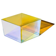 Table basse "Rho Oblong 40" en verre, Sebastian Scherer