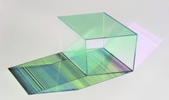 Glass "Rho Square 35" Coffee Table, Sebastian Scherer