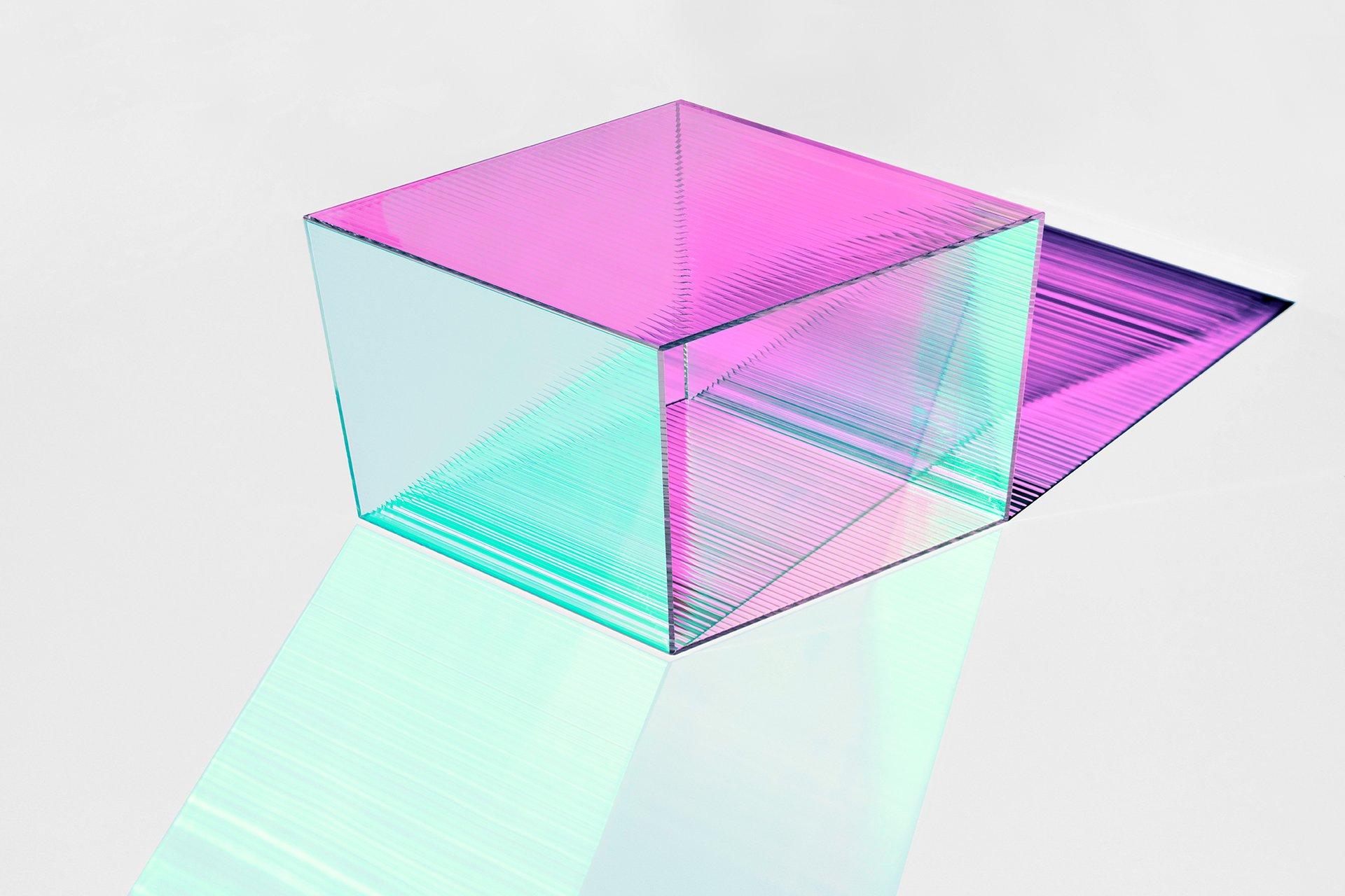 Couchtisch „Rho Square 35“ aus Glas, Sebastian Scherer (Deutsch) im Angebot