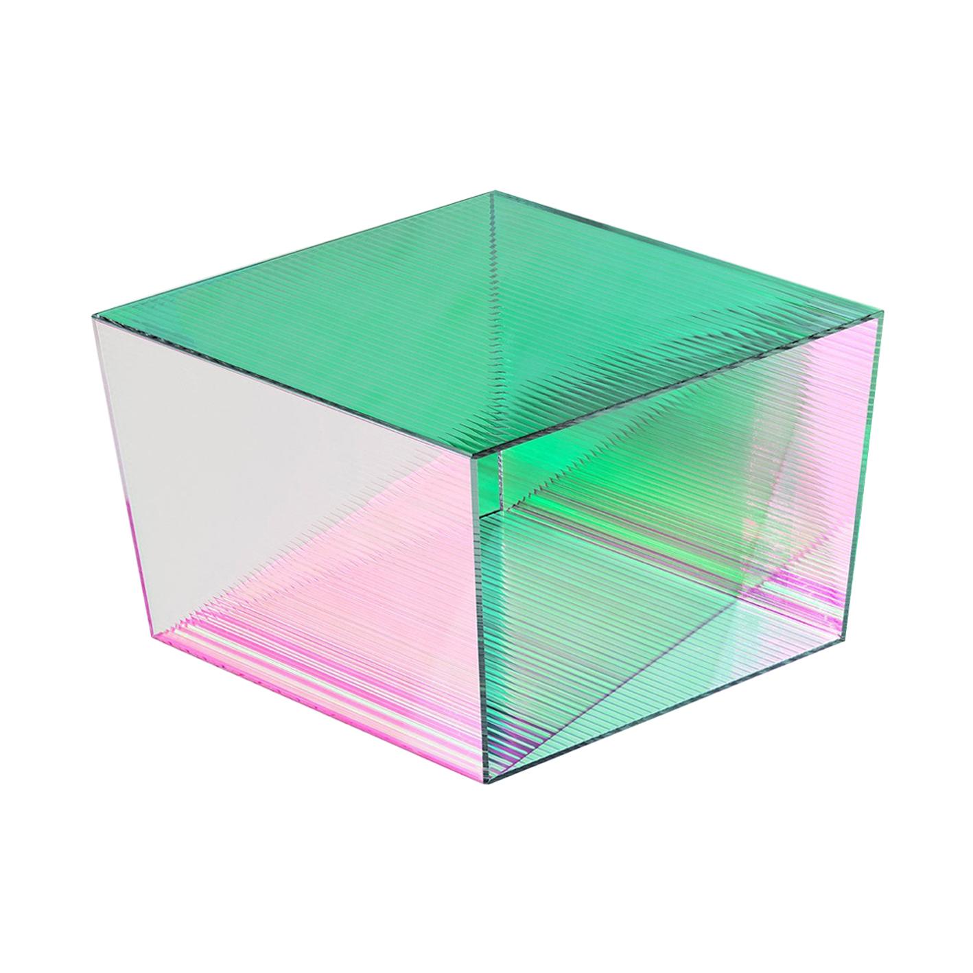 Glass "Rho Square 35" Coffee Table, Sebastian Scherer